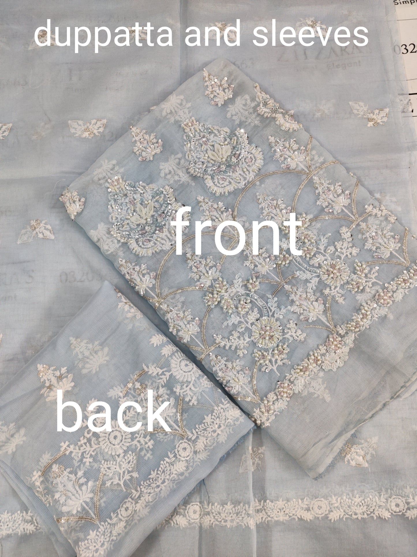 Signature Ice Blue Hand Embellished