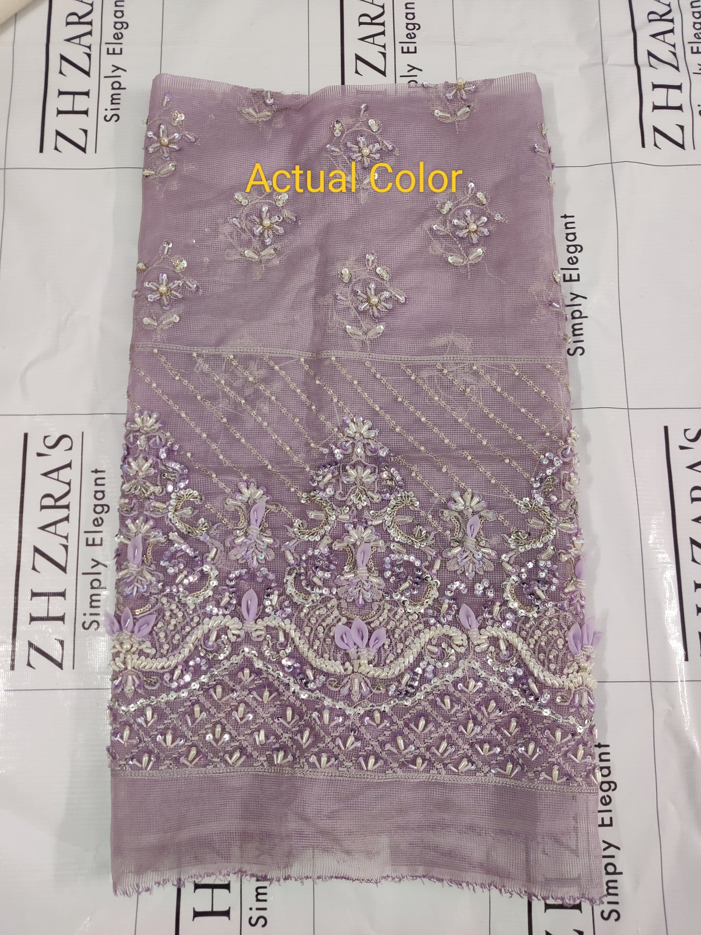 Premium Lavender Hand Embellished