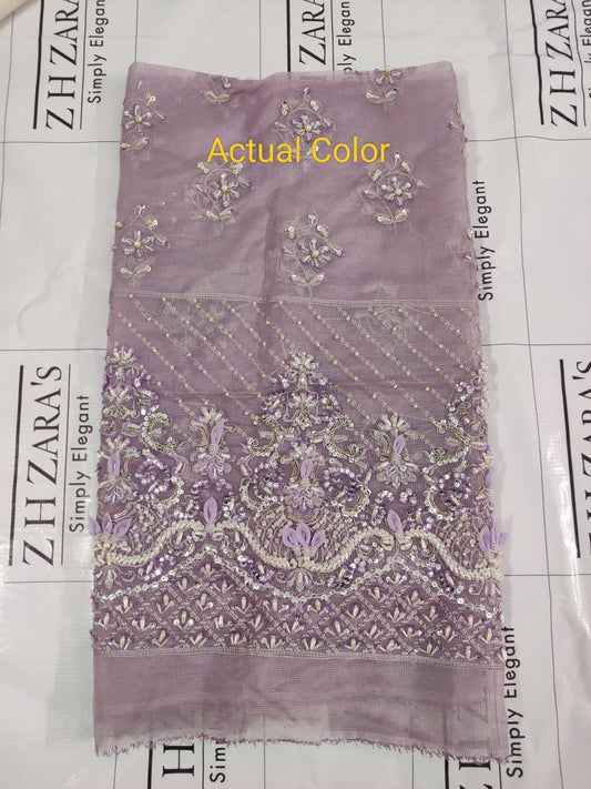 Premium Lavender Hand Embellished