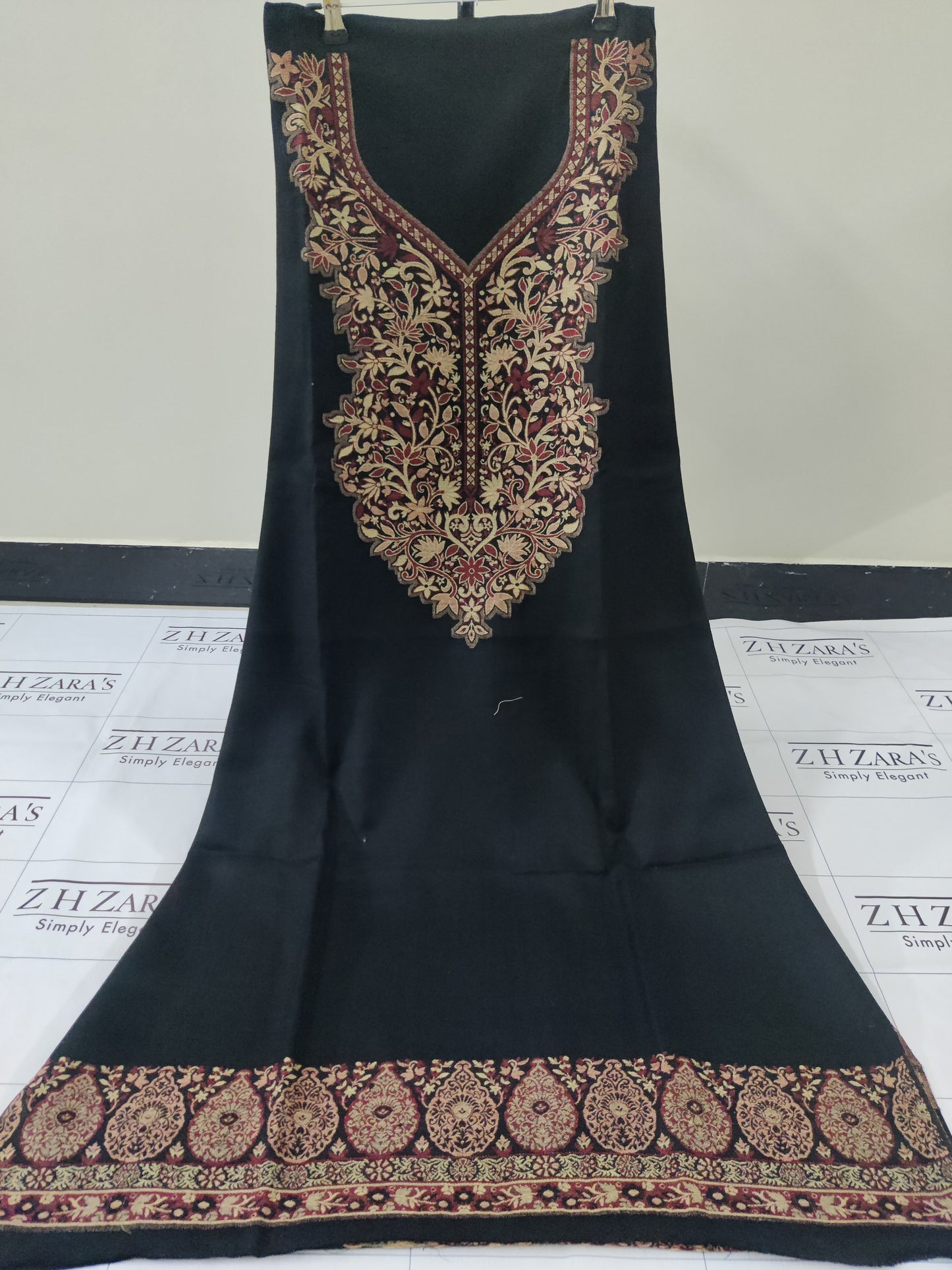 Black Kani Pashmina 3pc