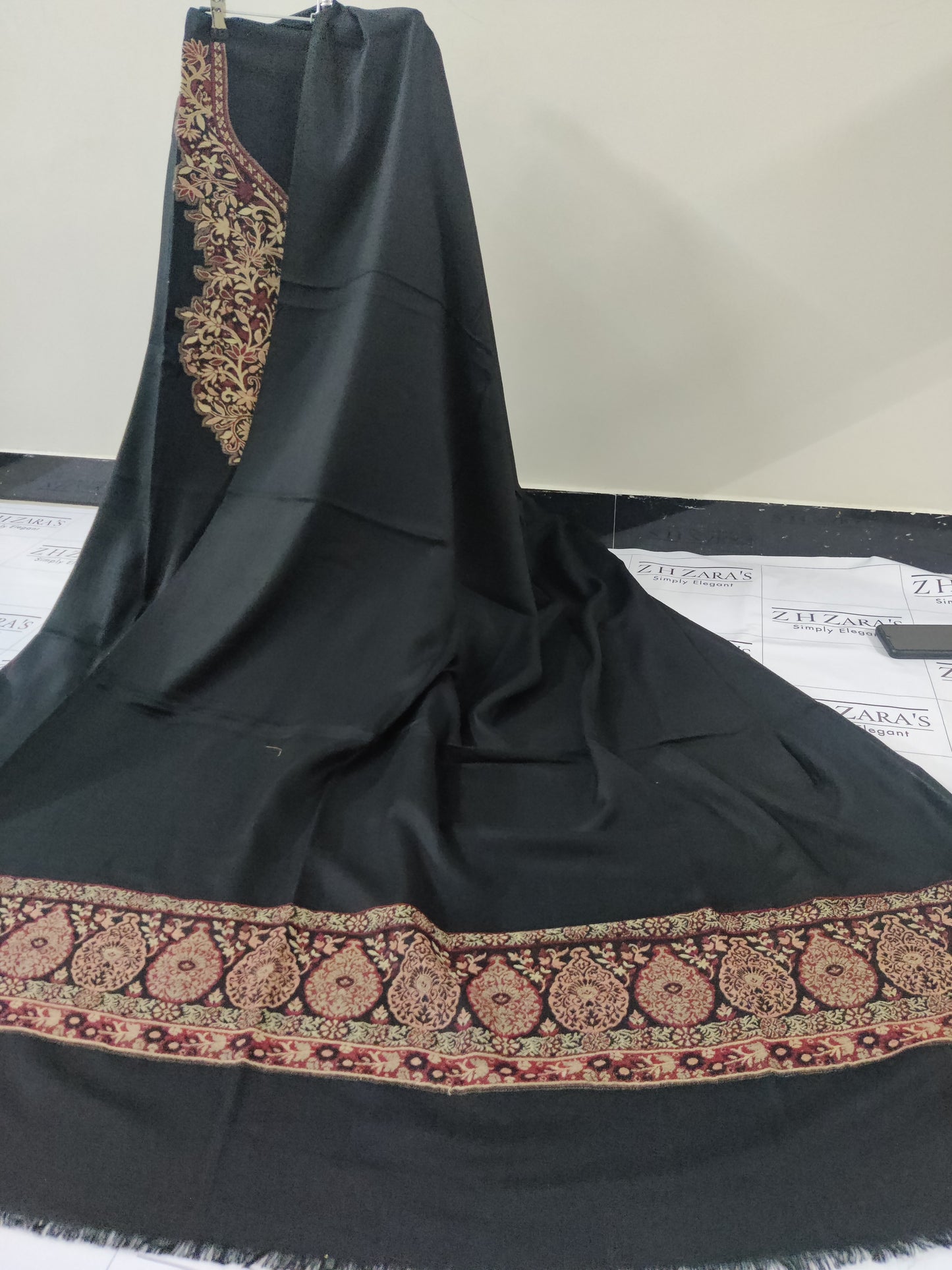 Black Kani Pashmina 3pc