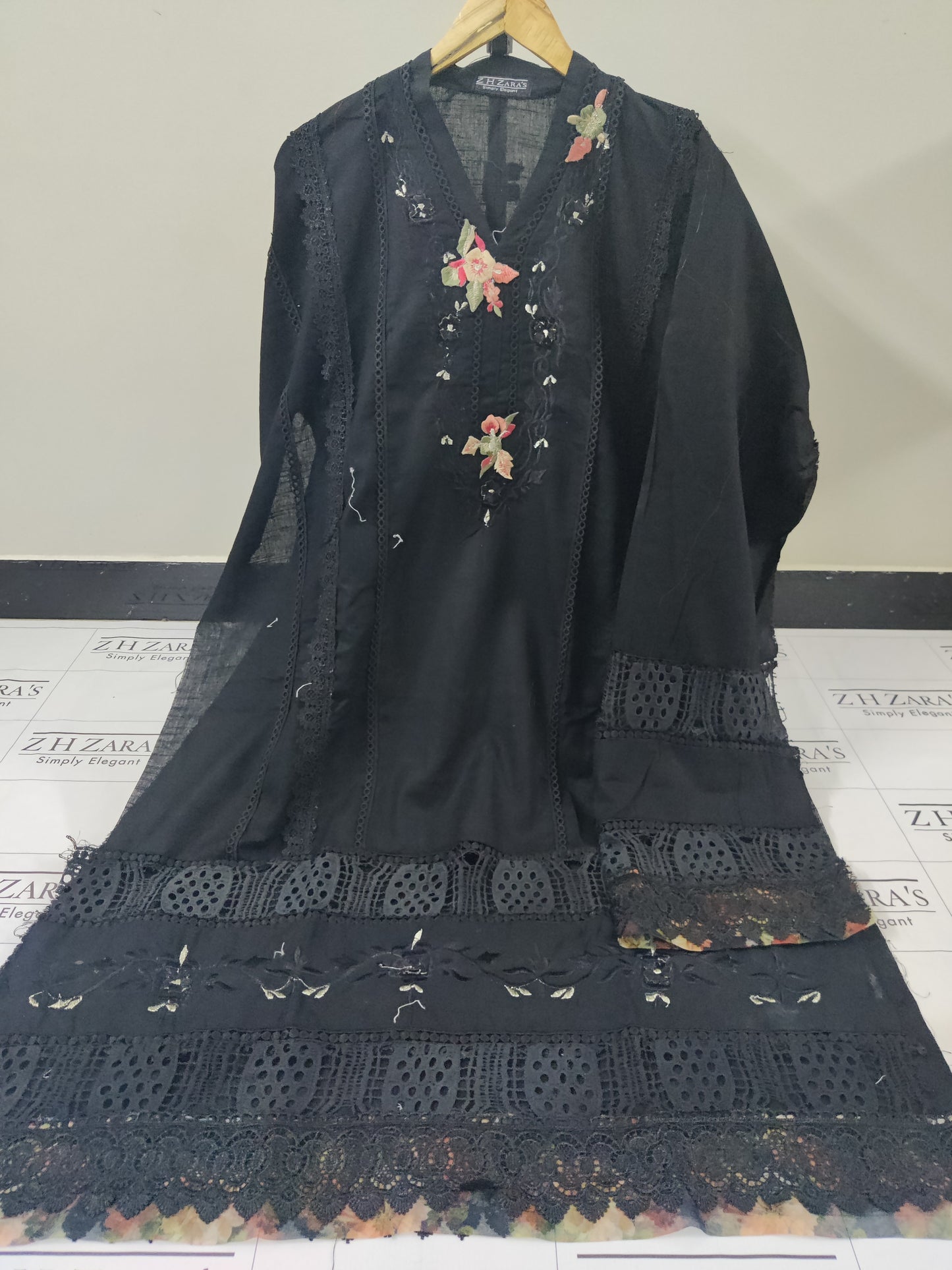 Black Khaddar 3pc