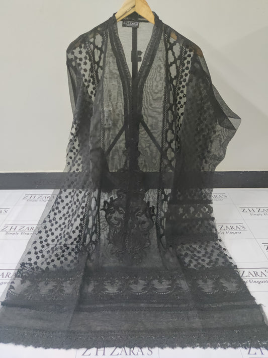 Black Broshia Cutwork 2pc