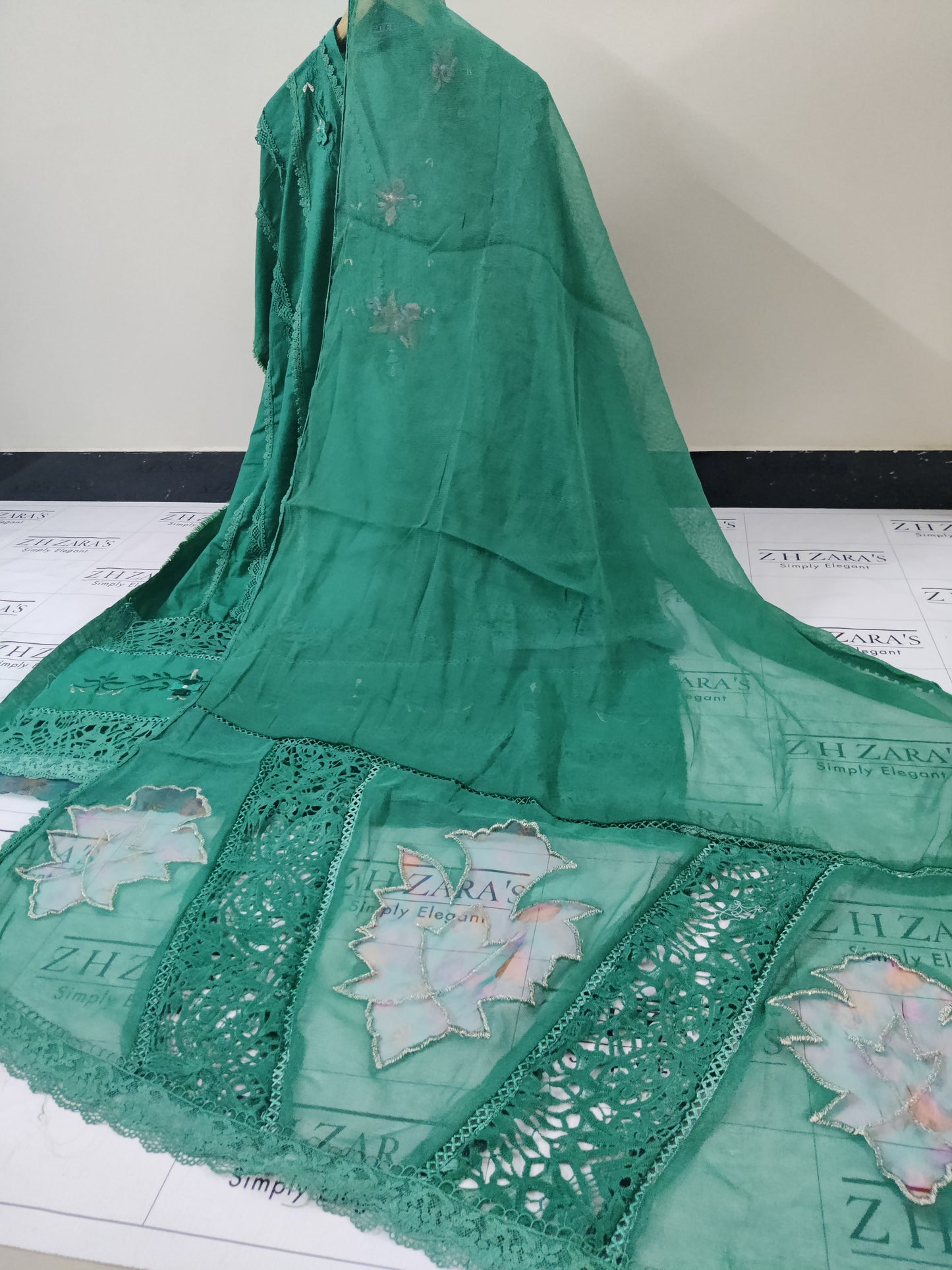 Emrald Green Khaddar 3pc
