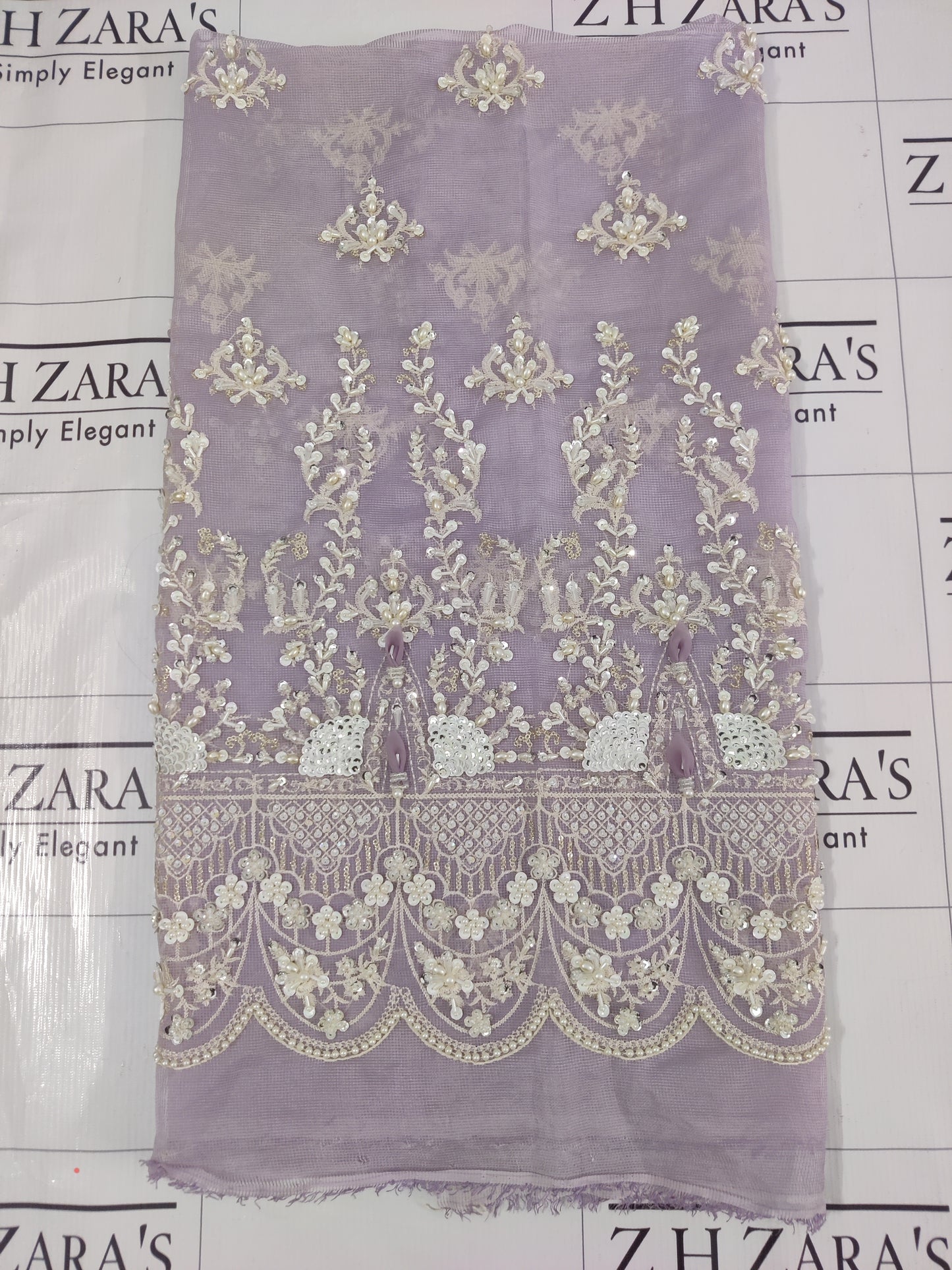 Iconic Lilac Purple Hand Embellished