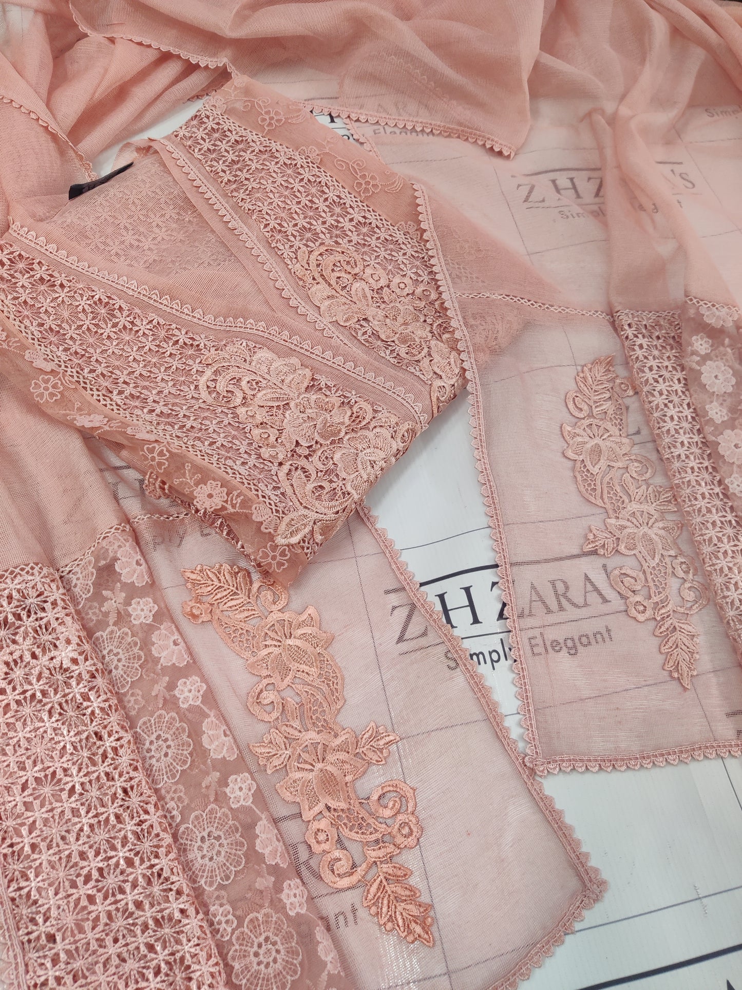 Peachy Pink Premium Crochet 2pc