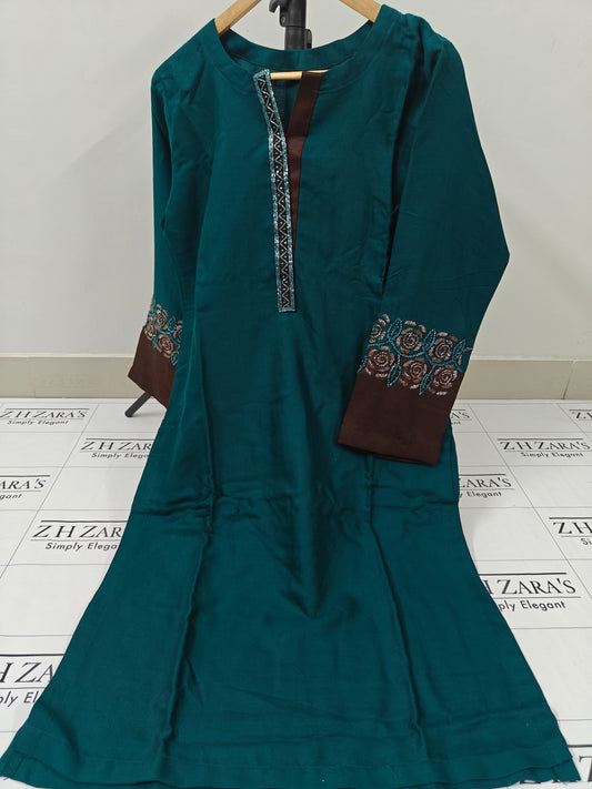 Peacock Green Zosh 2pc