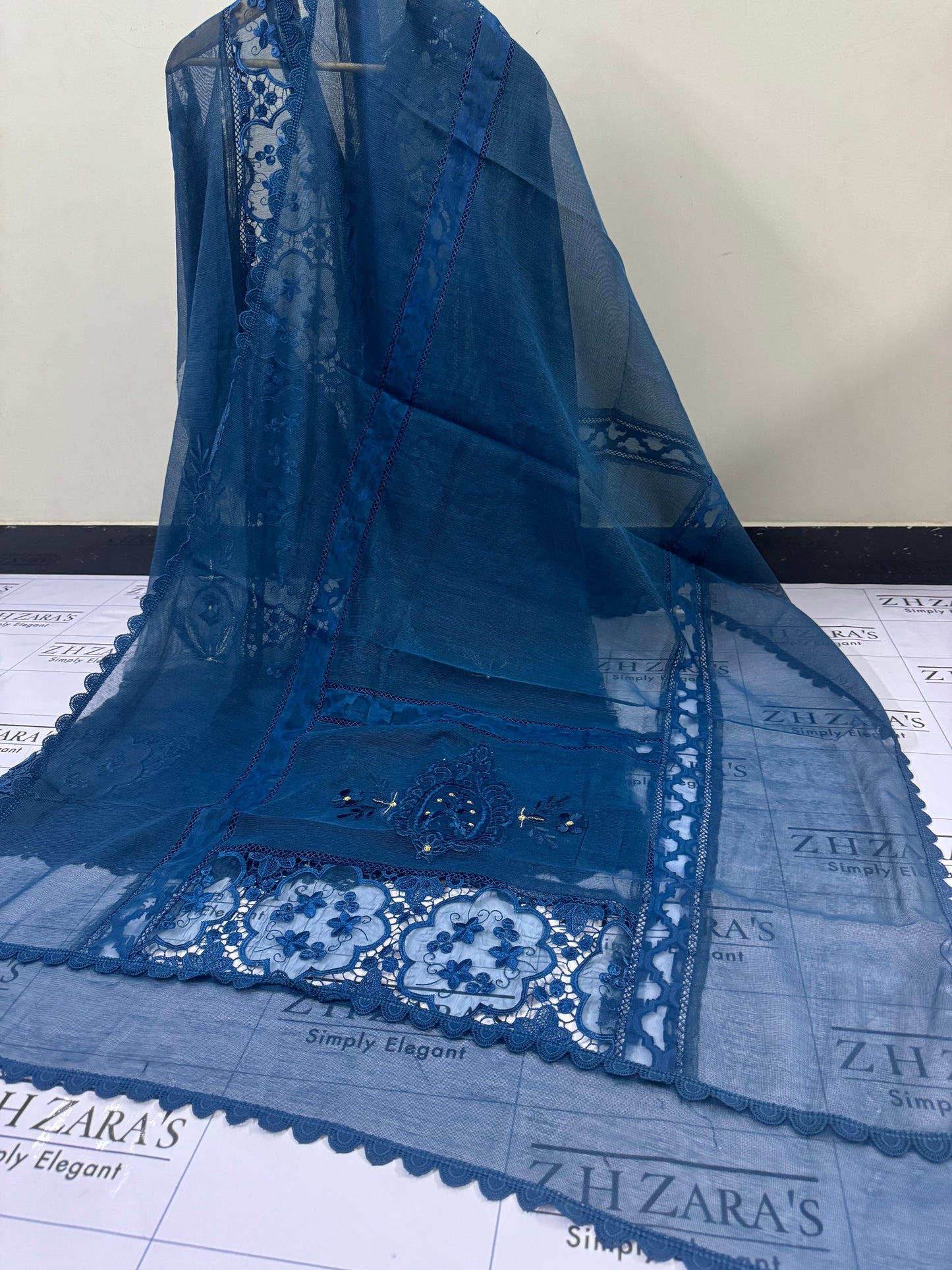 Peacock Blue Noor 2pc