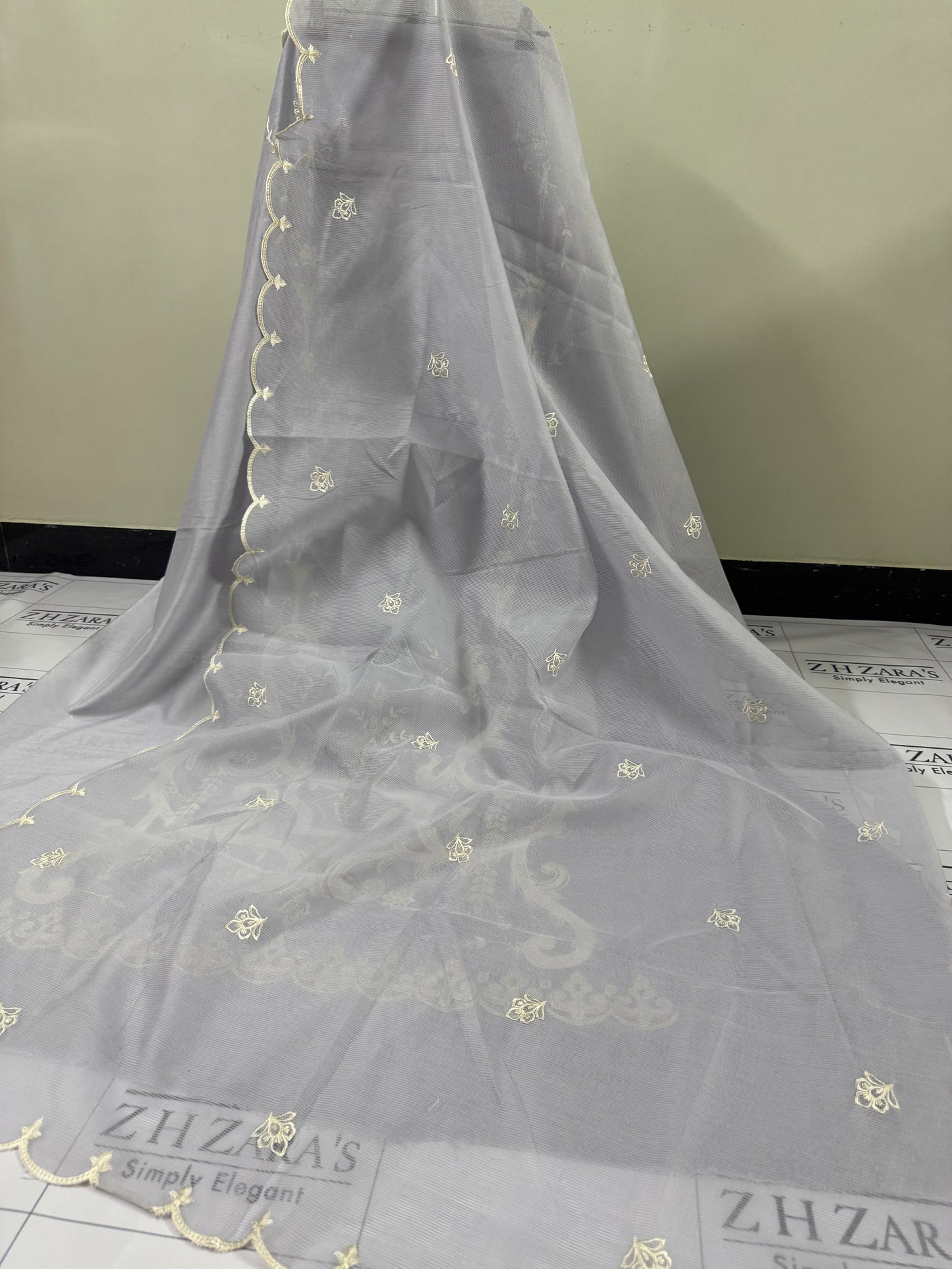 Bluish Grey Noor E Zar 3pc