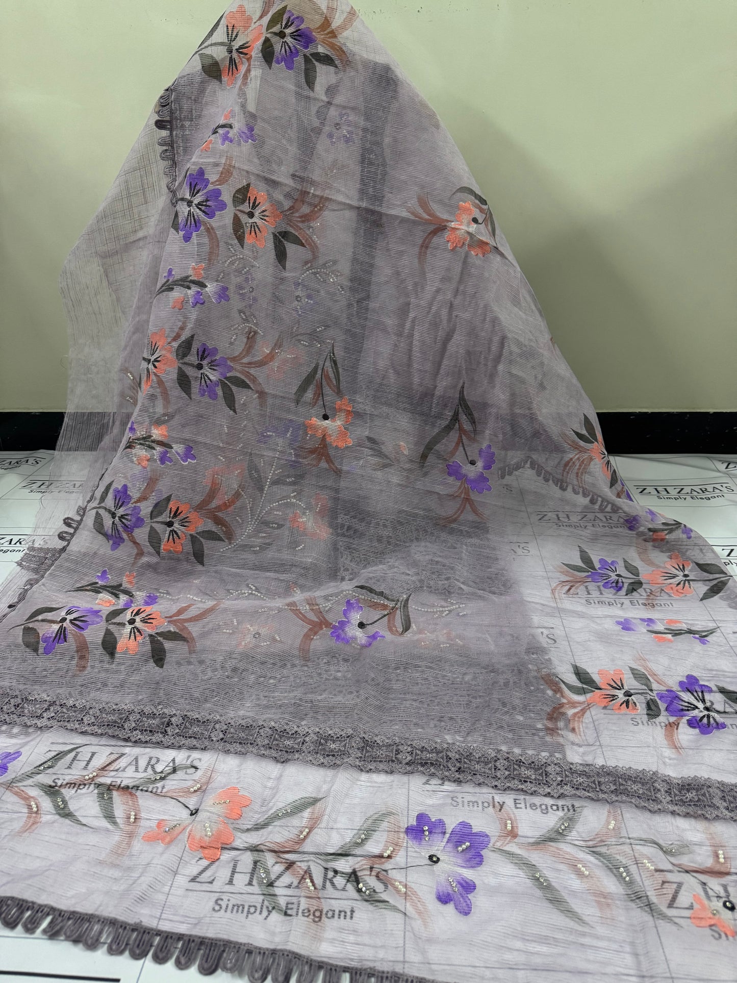 Nude Purple Rang O Naqsh 2pc