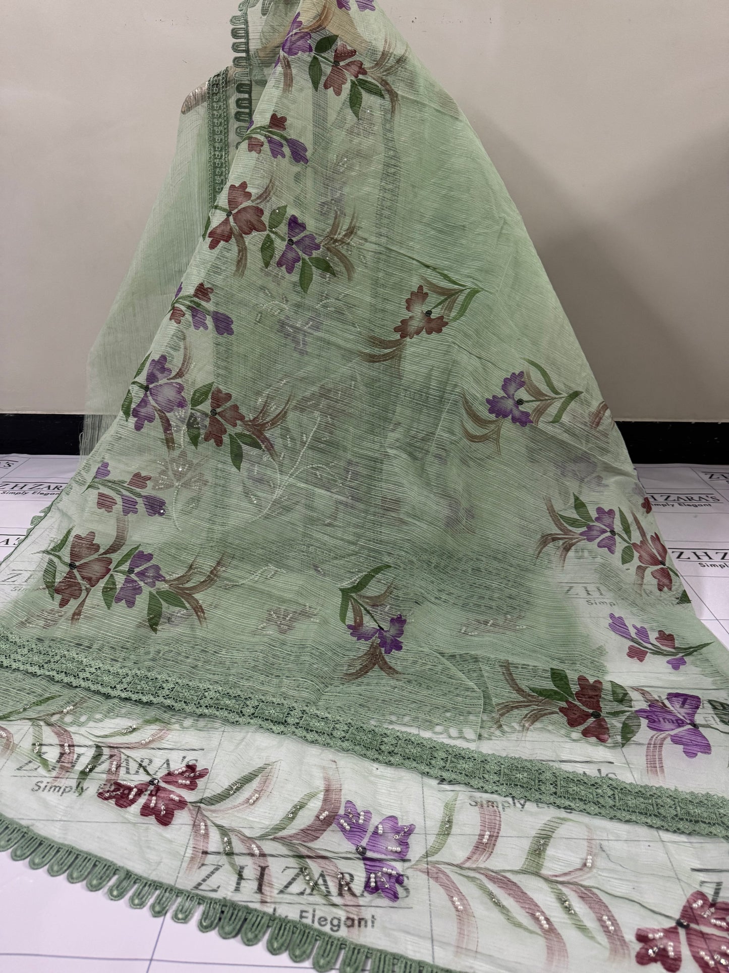 Apple Green Rang O Naqsh 2pc