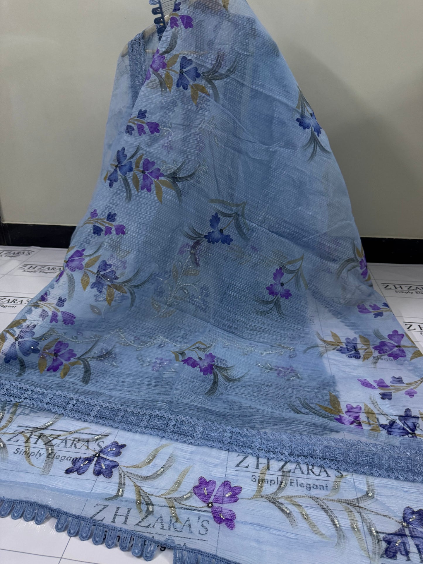 Ice Blue Rang O Naqsh 2pc