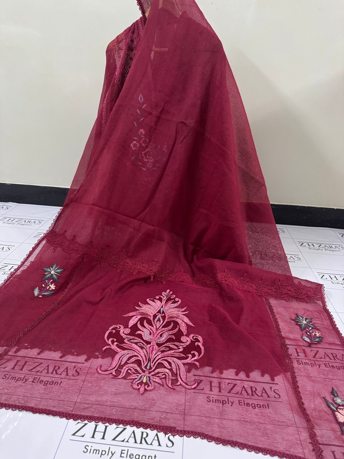 Deep Red Falak 3pc
