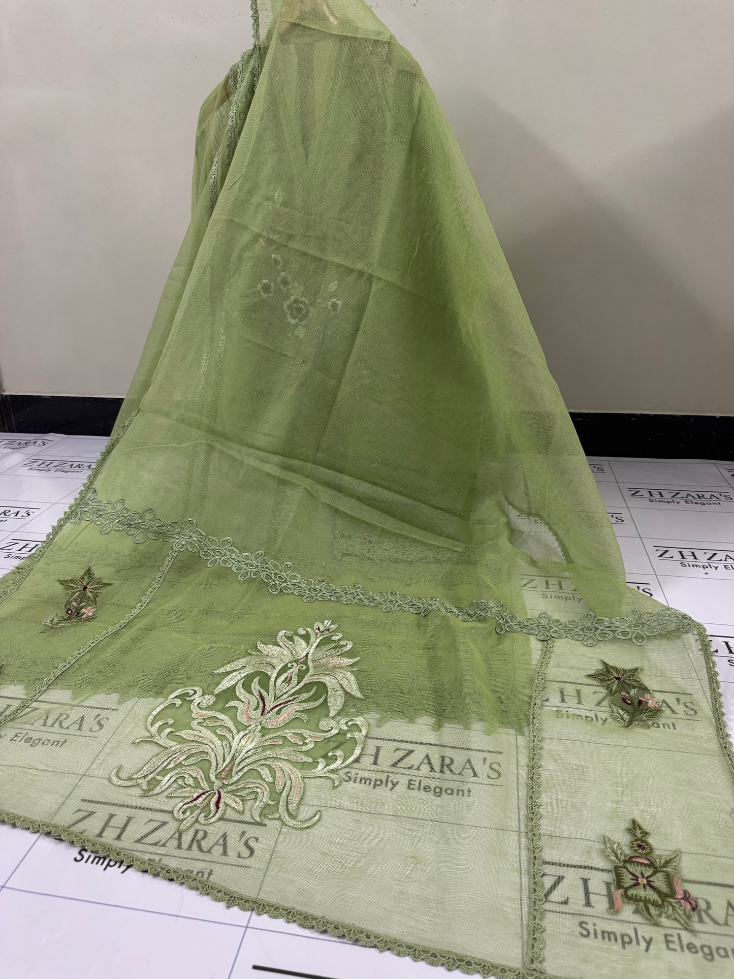 Apple Mint Green Falak 3pc