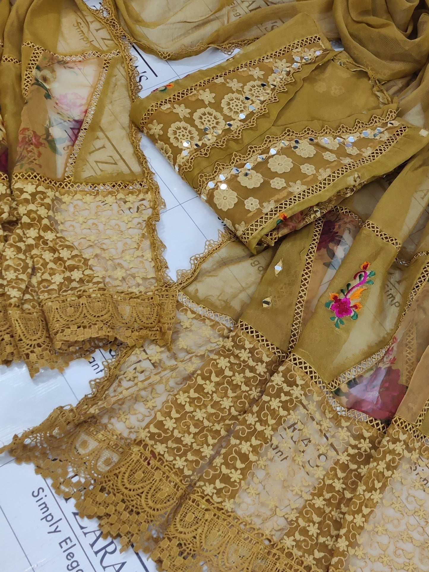 Dhani Digital Embroidery 3pc