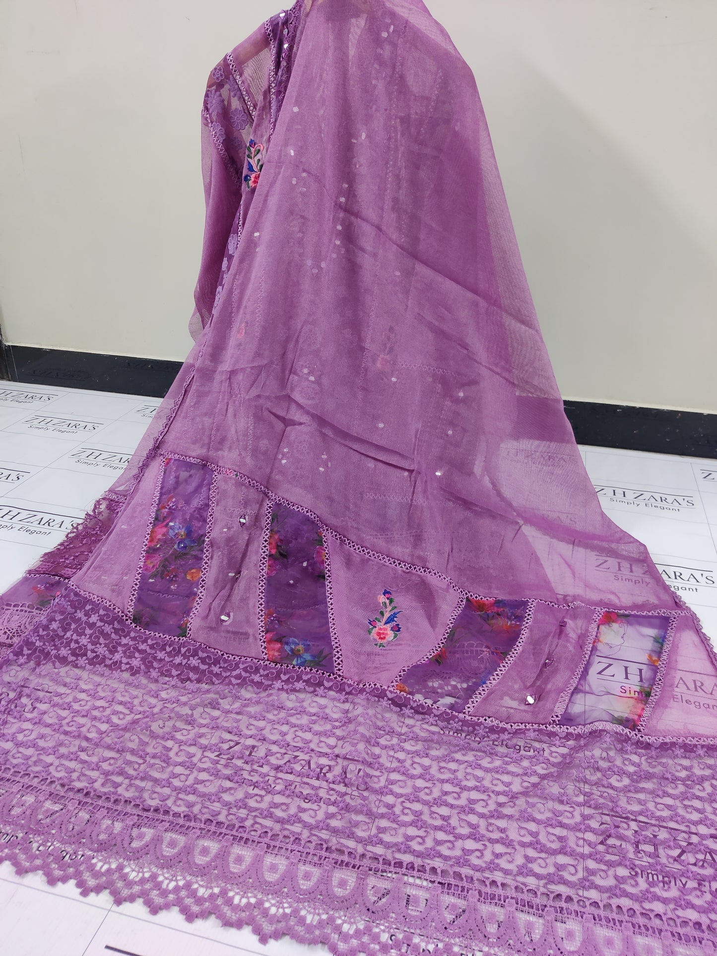 Onion Pink Digital Embroidery 3pc