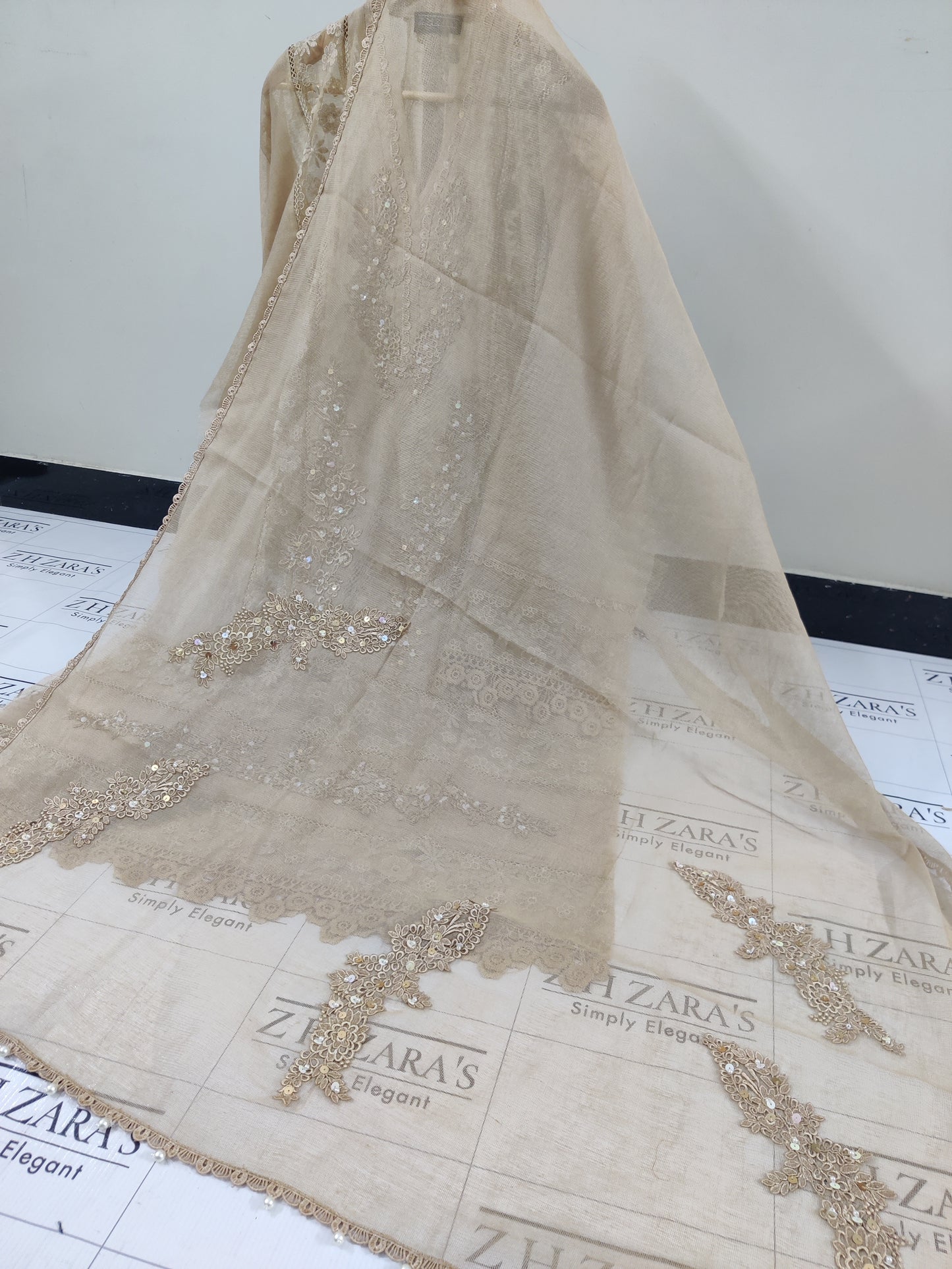 Coffee V2 Cutwork Handwork 2pc