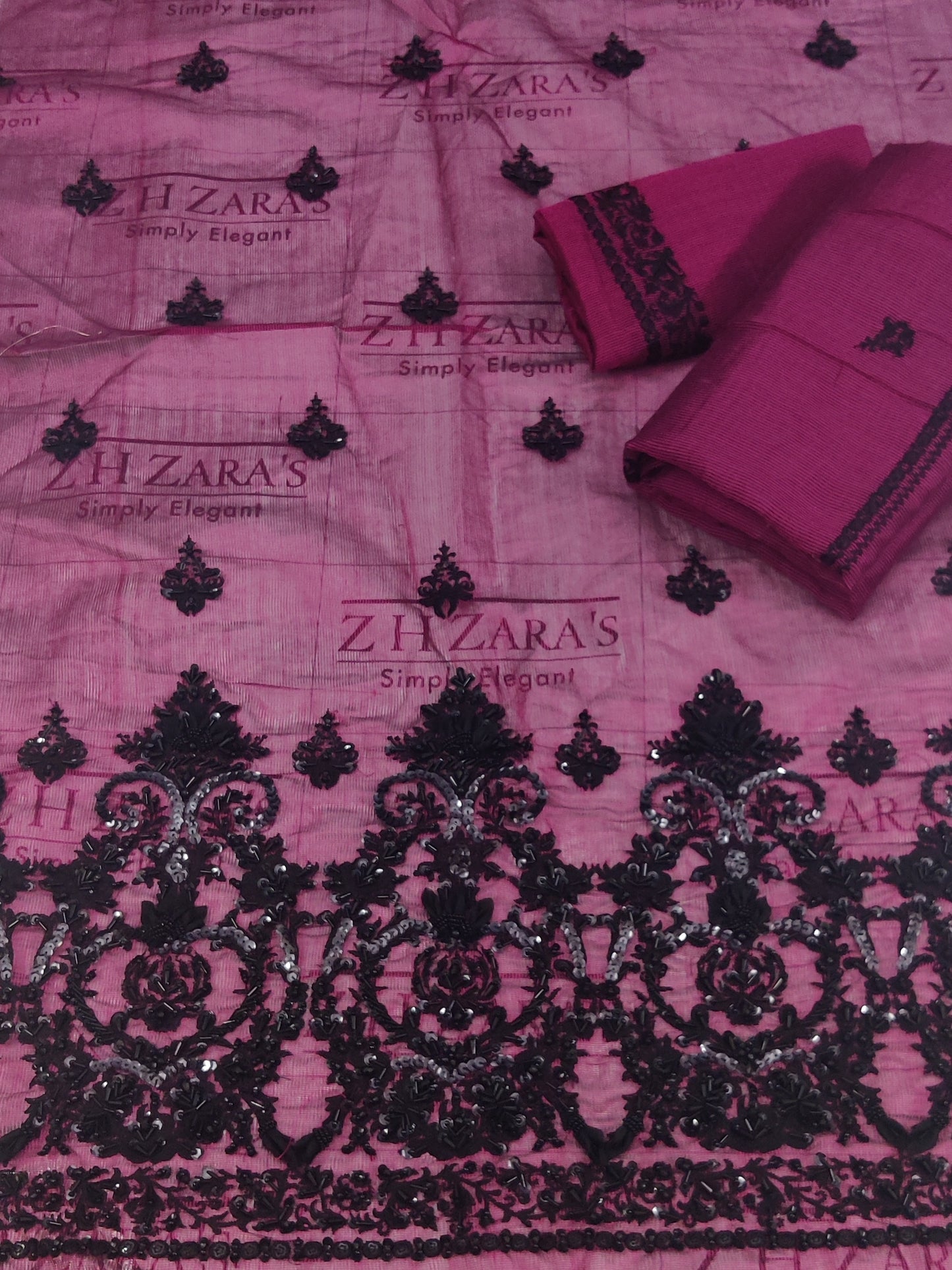 Classic Magenta Hand Embellished