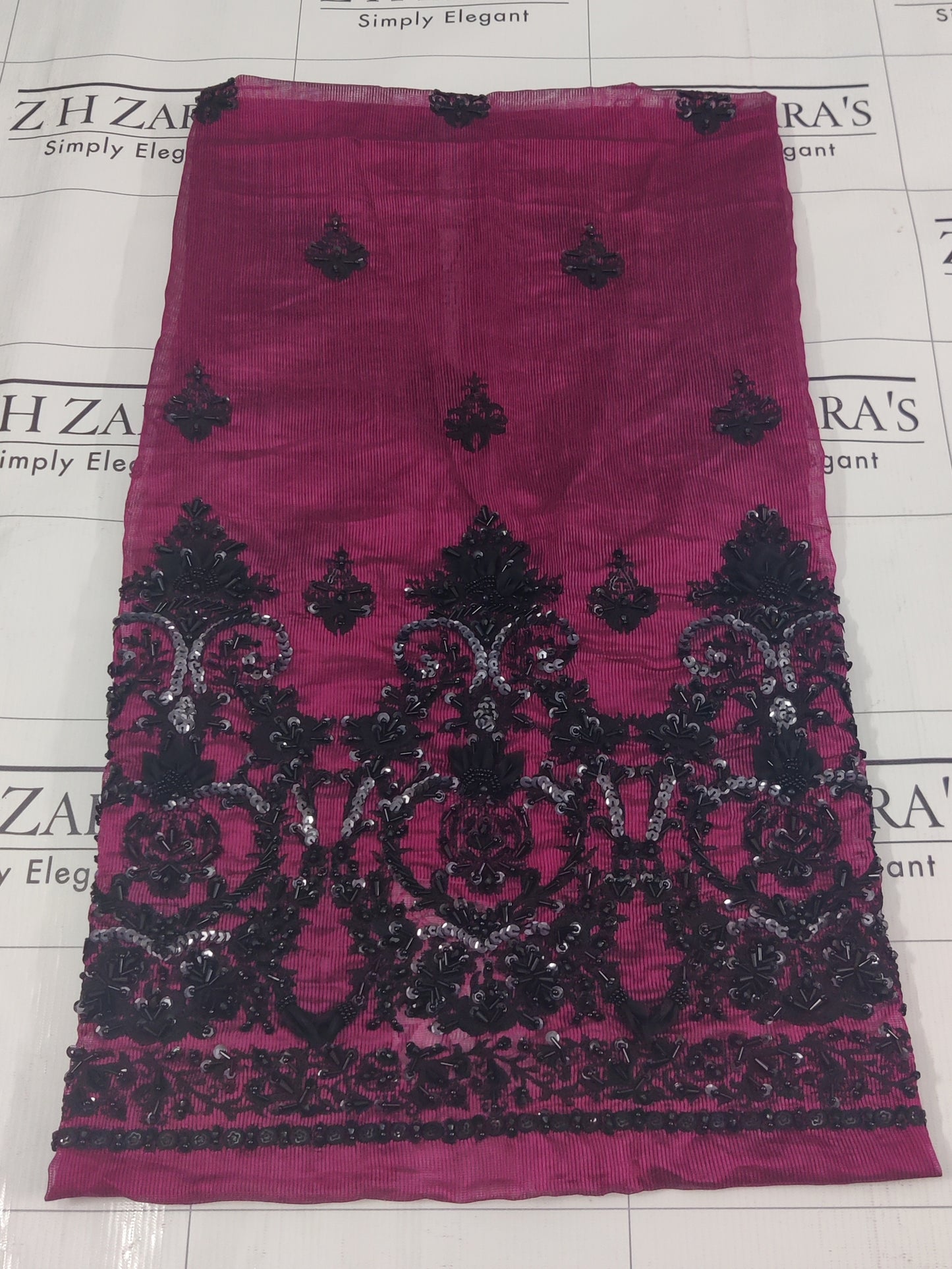 Classic Magenta Hand Embellished
