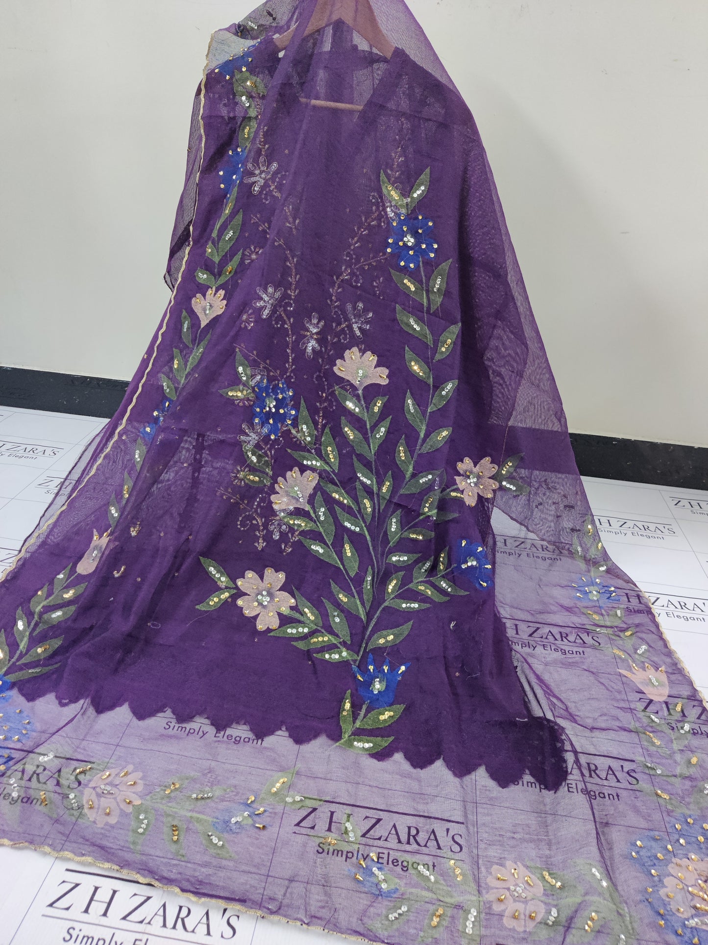 Brinjal Purple Brush & Beads 2pc