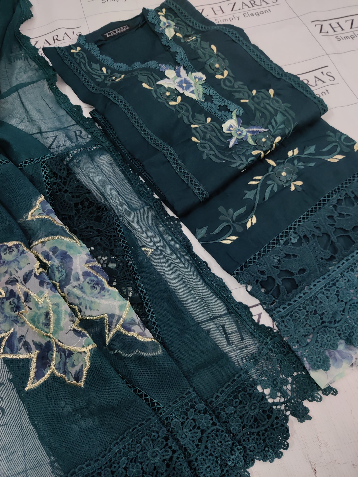 Teal Green Roop 3pc
