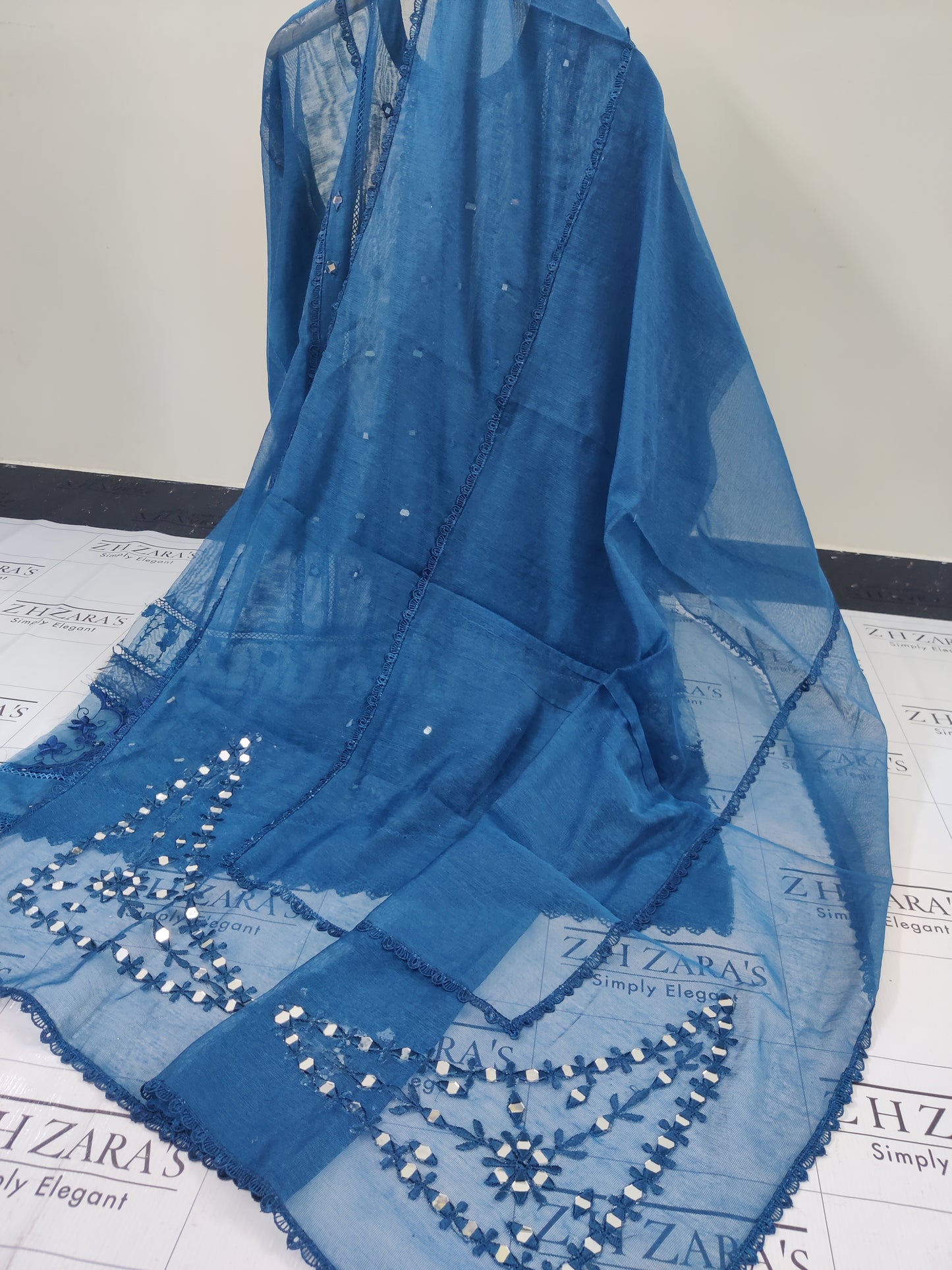 Peacock Blue Saaz 2pc