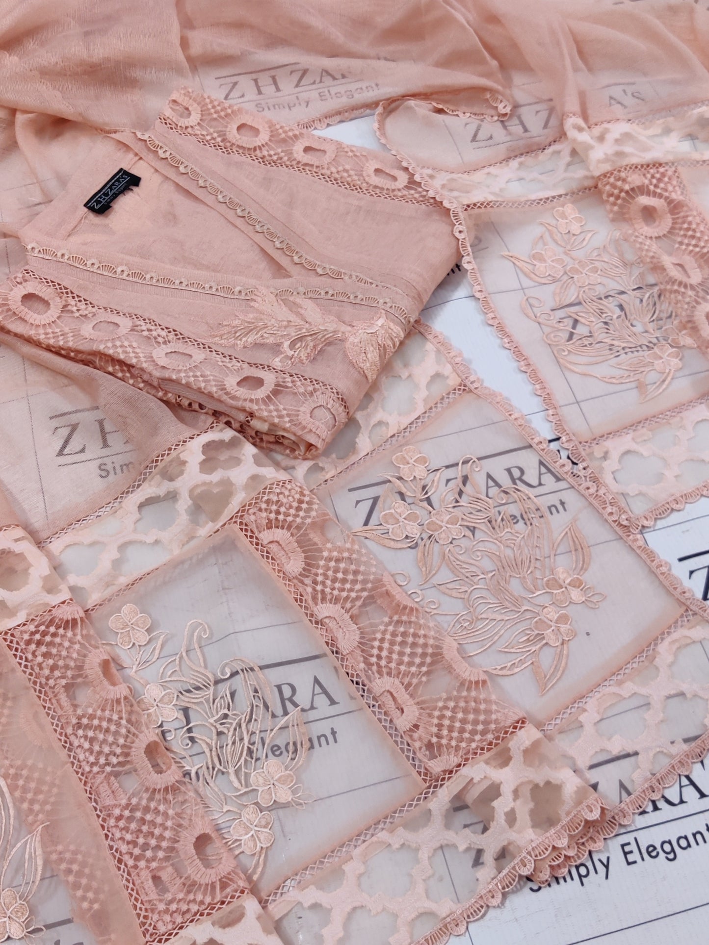 Peachy Pink Pari 2pc