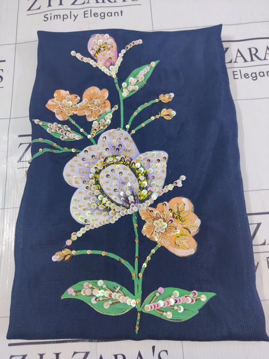 Navy Blue Zareen 3pc