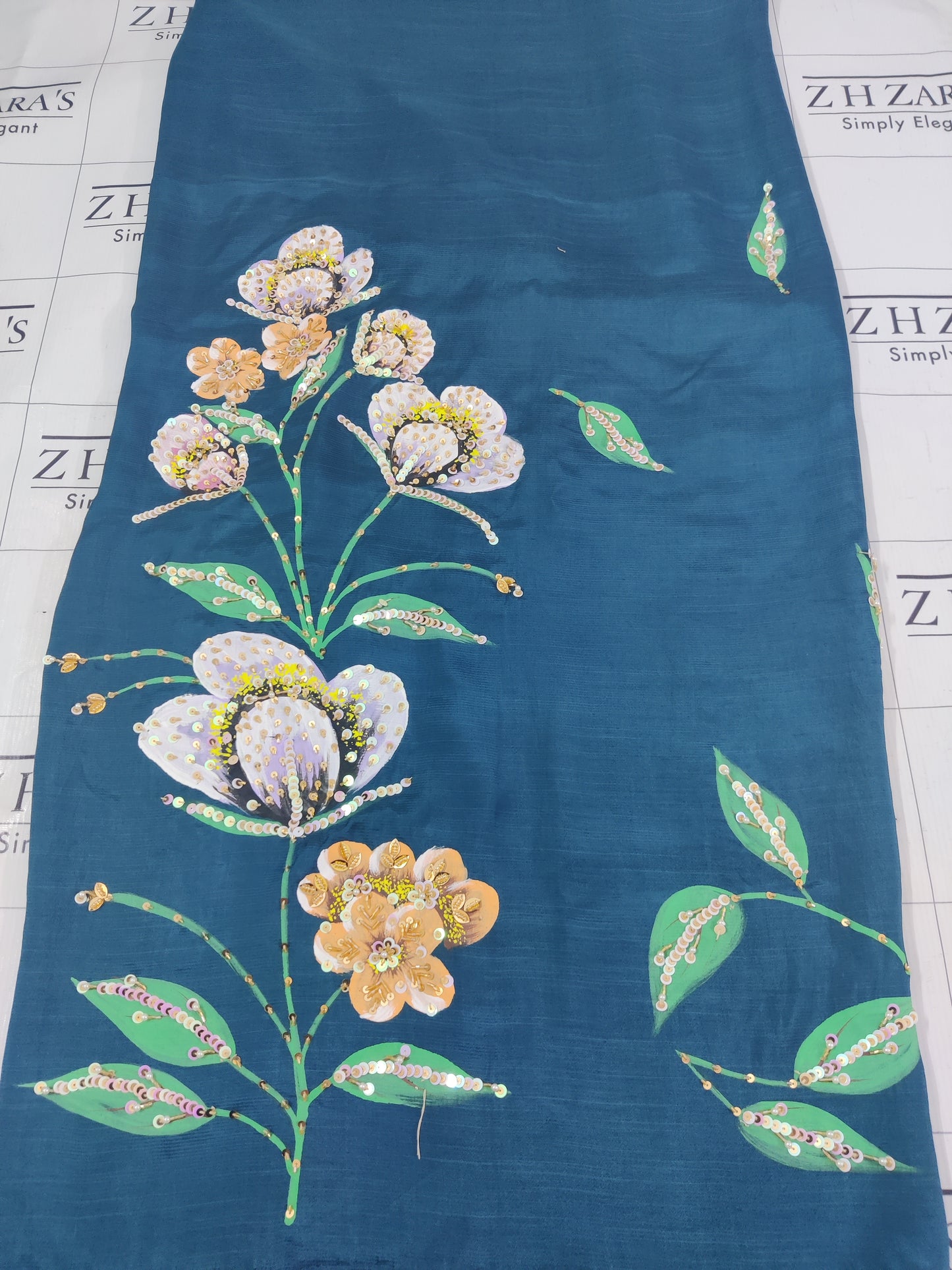 Peacock Blue Zareen 3pc