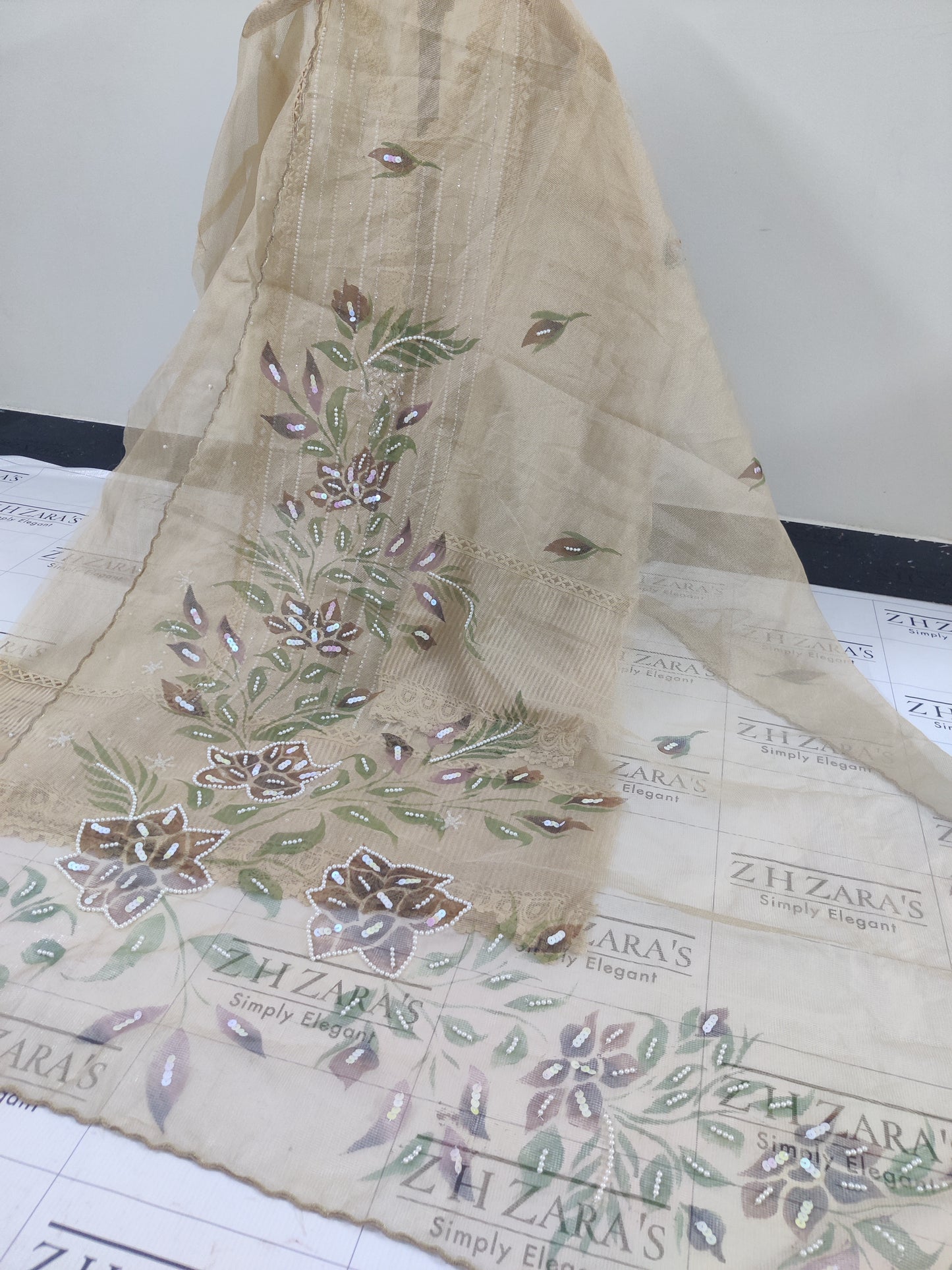 Coffee Brown Lotus 2pc