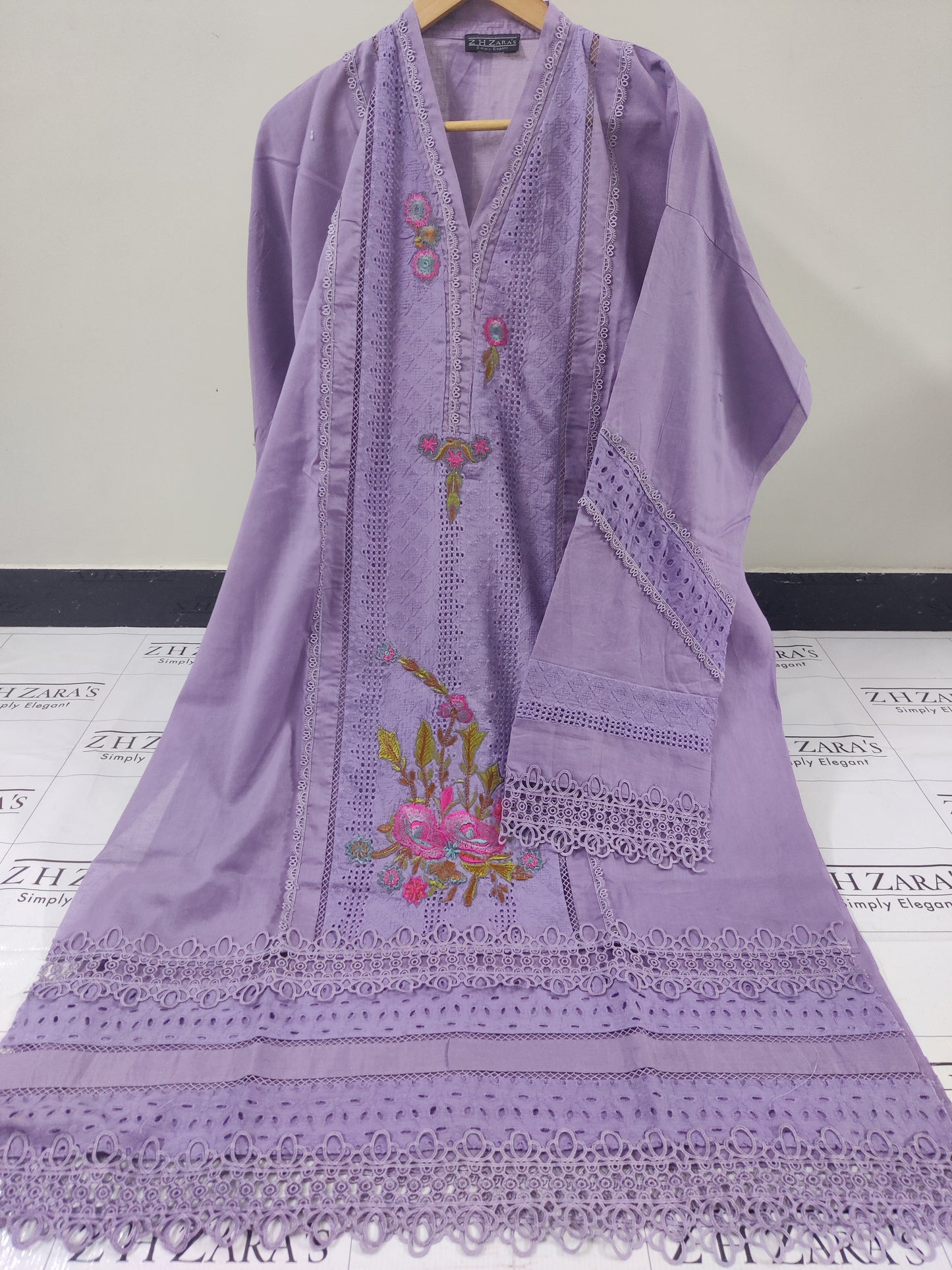 Mauve Purple Daisy 3pc