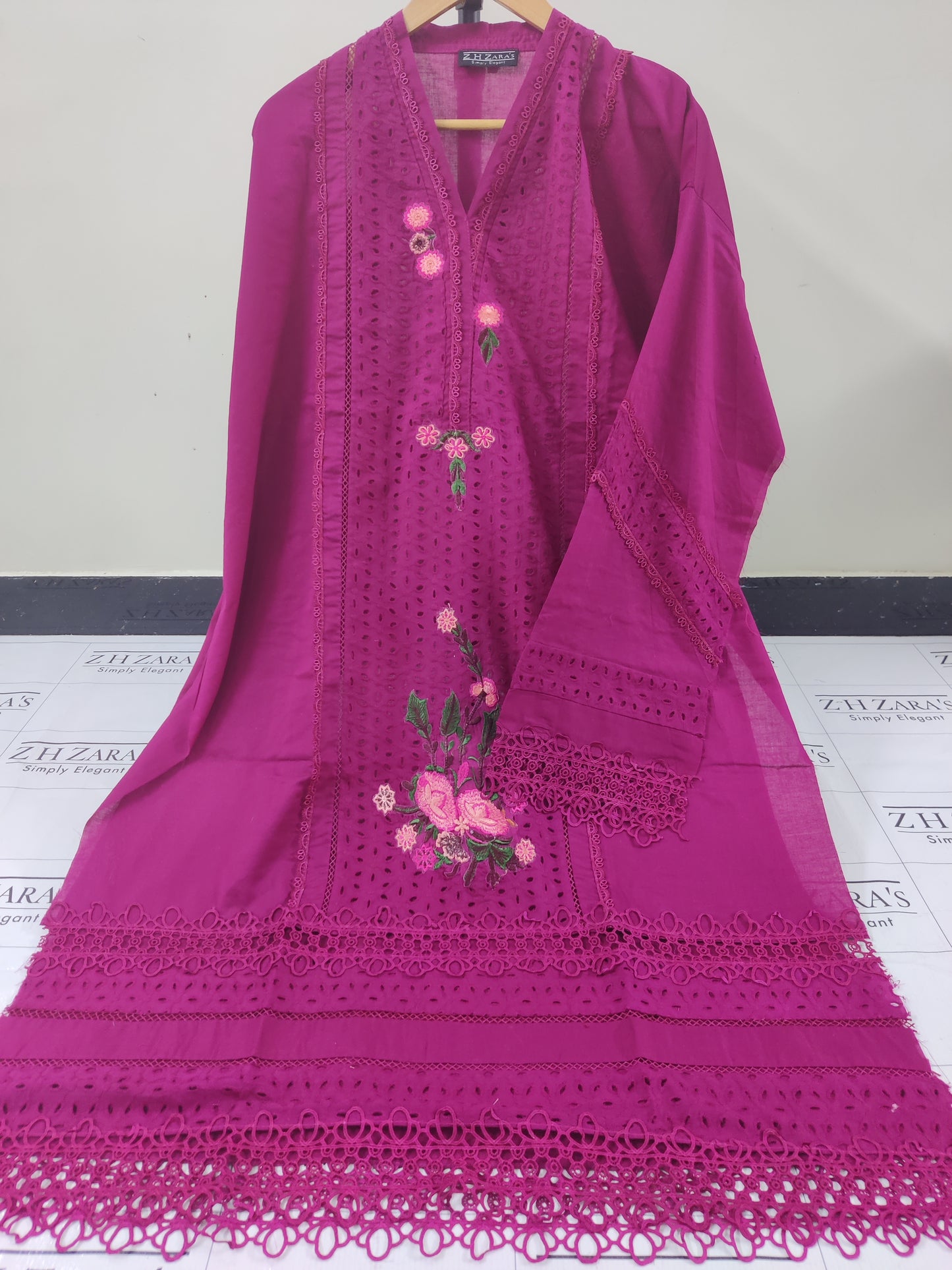 Hot Pink Daisy 3pc