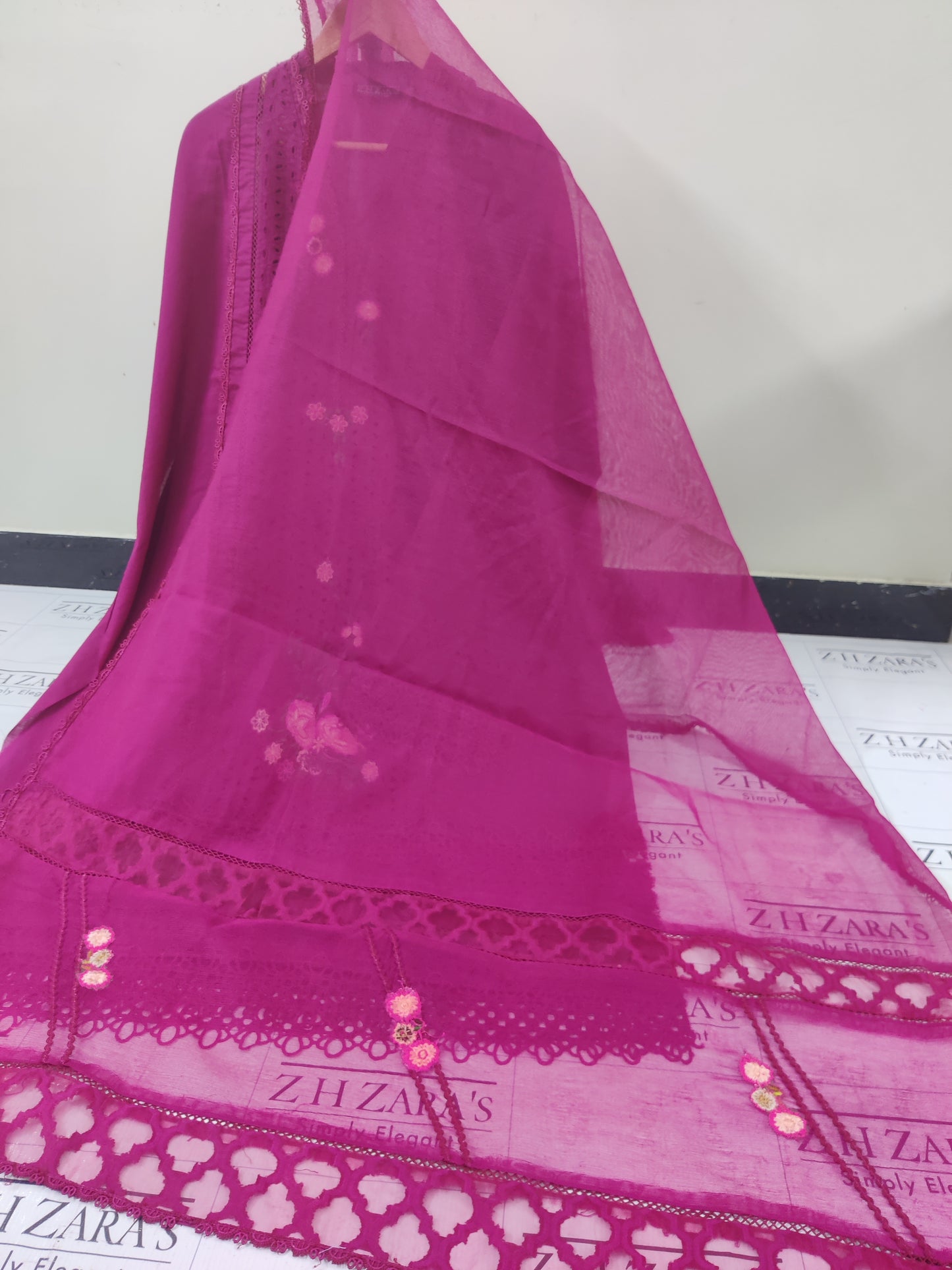Hot Pink Daisy 3pc