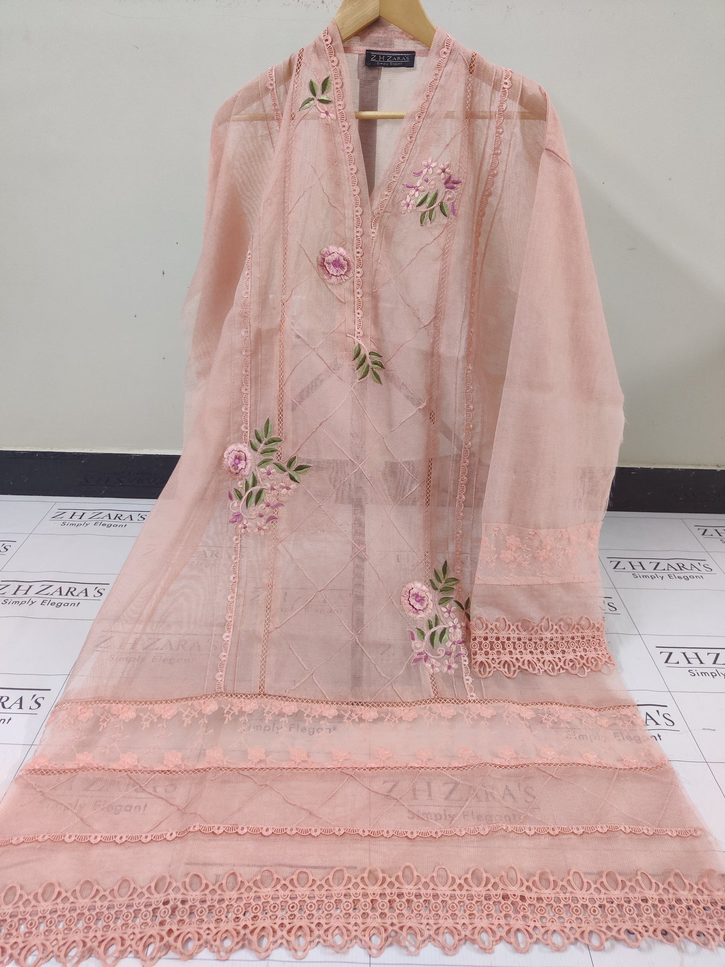 Peachy Pink Saiyaara 2pc