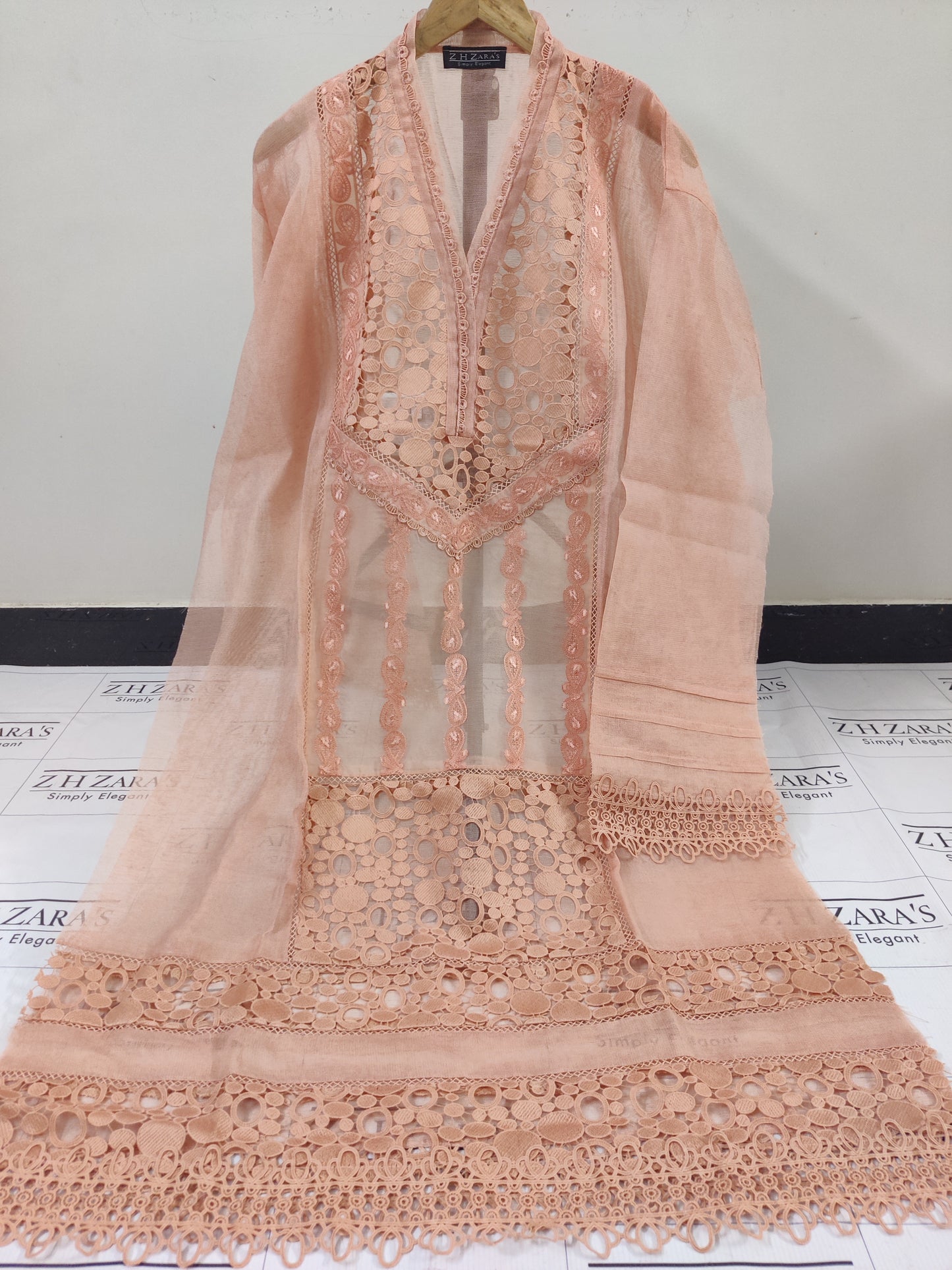 Peachy Pink Sapphire 2pc