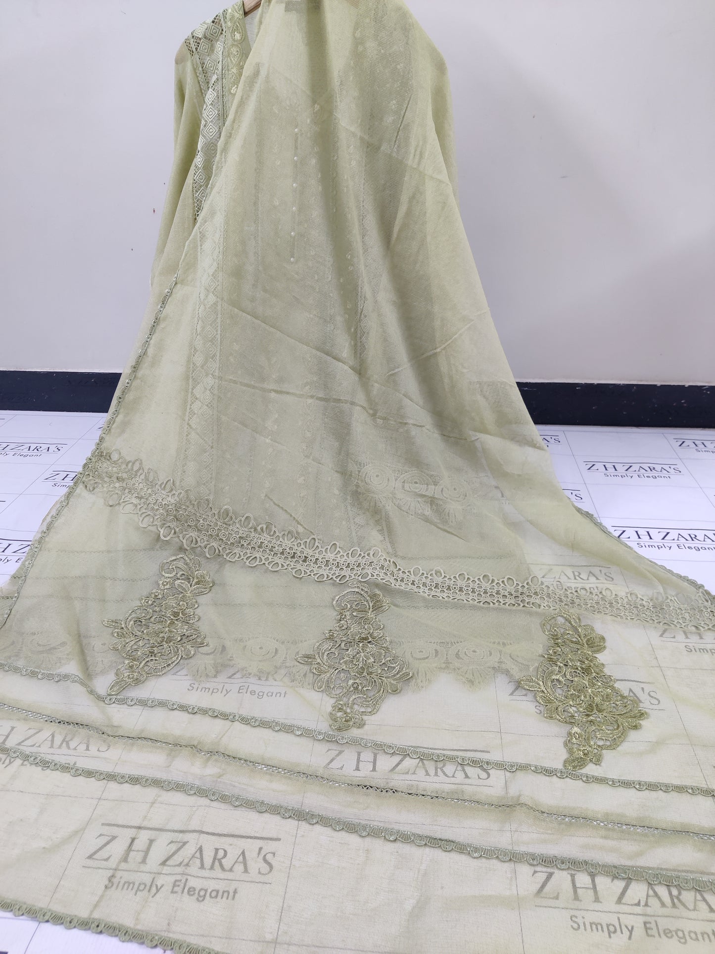 Olive Mint Green Zoha 2pc