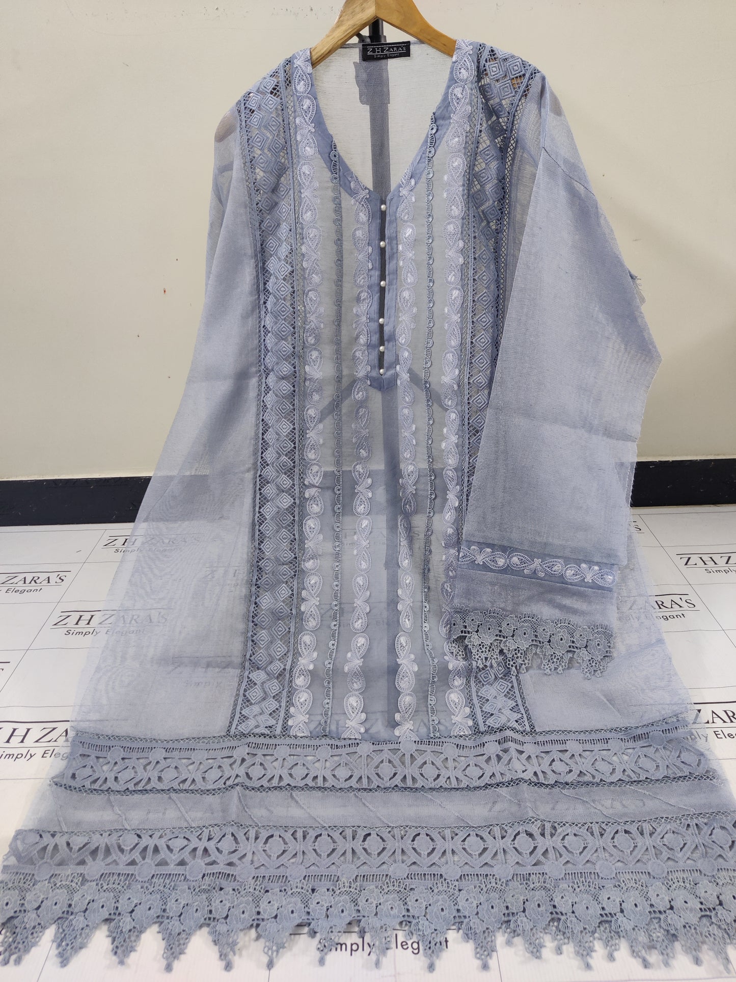 Bluish Gray Zoha 2pc