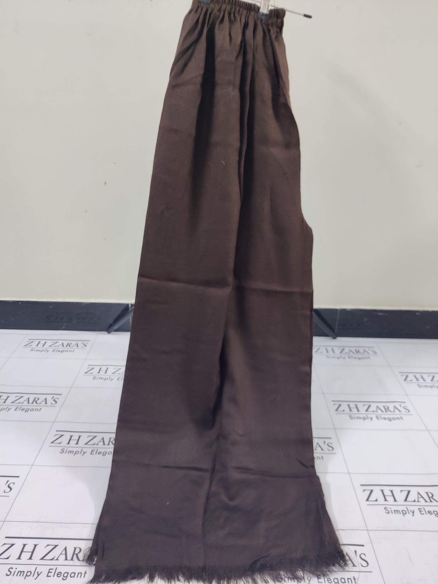 Brown Pashmina 2pc Stitched