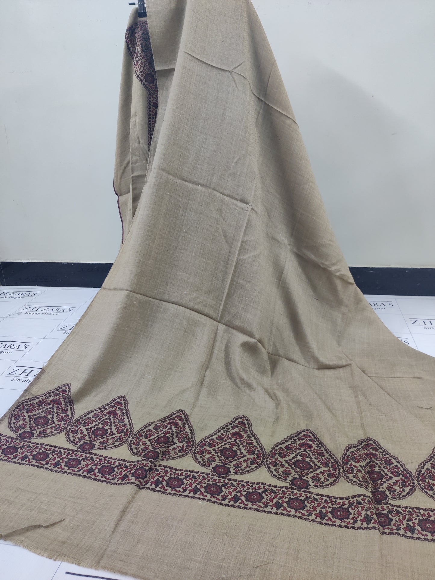 Coffee Gala Kani Pashmina 3pc