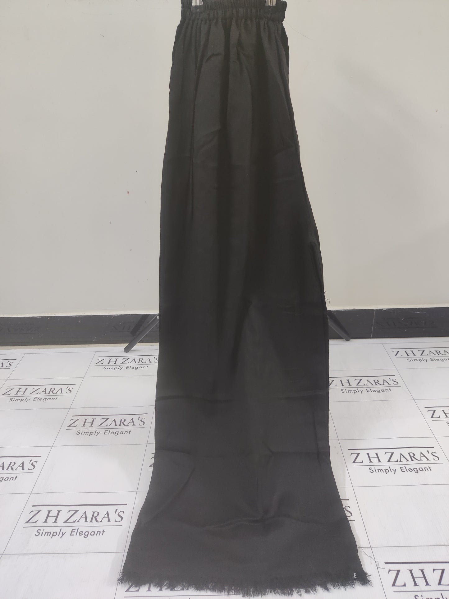 Black Pashmina 2pc Stitched