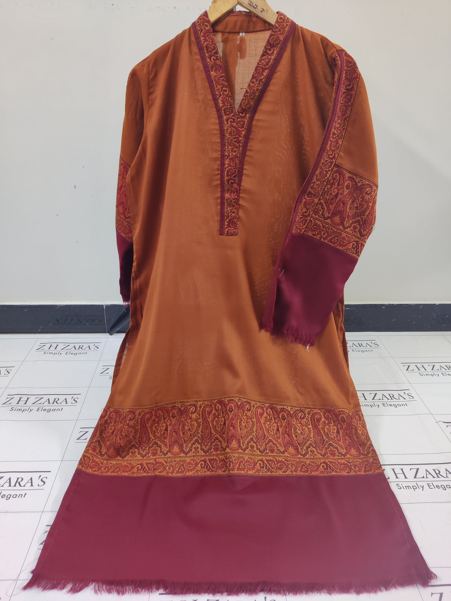 Rusty Brown Kani Shirt Stitched