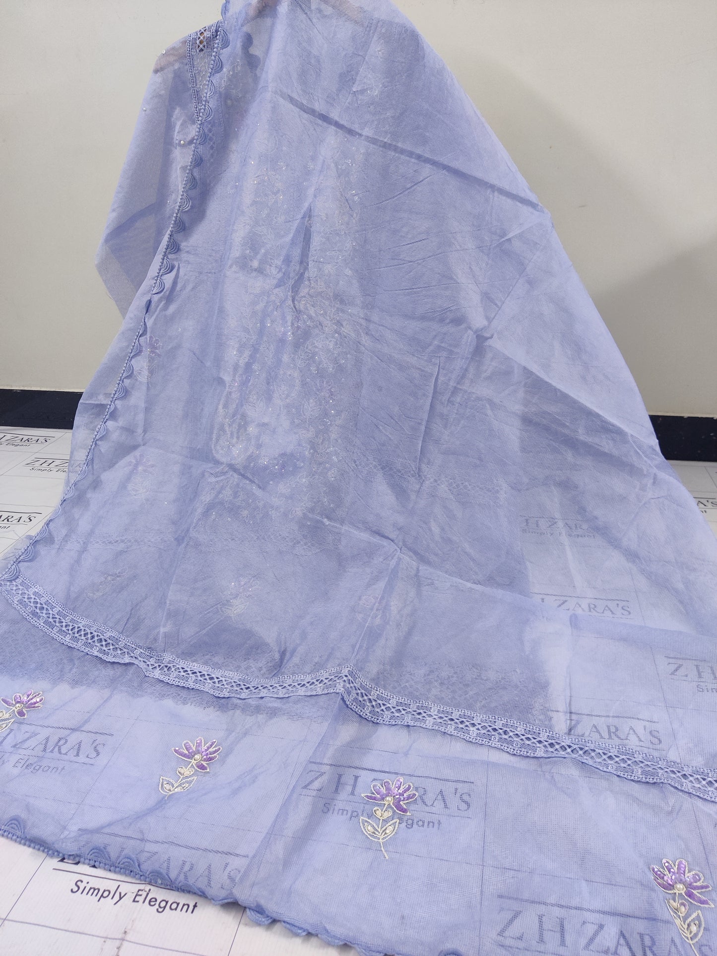 Violet Blue Pearls & Beads 2pc