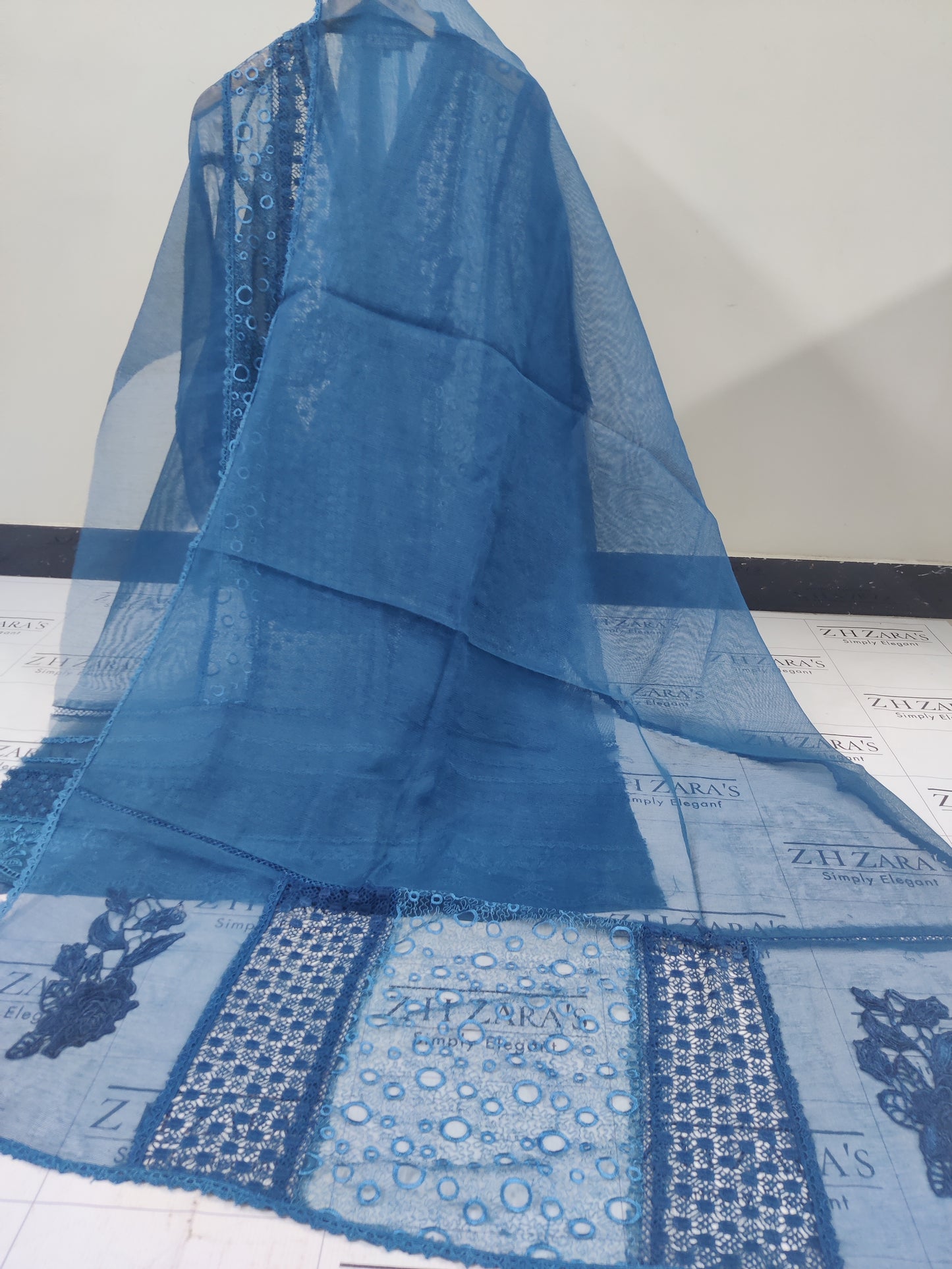 Peacock Blue Premium Crochet 2pc