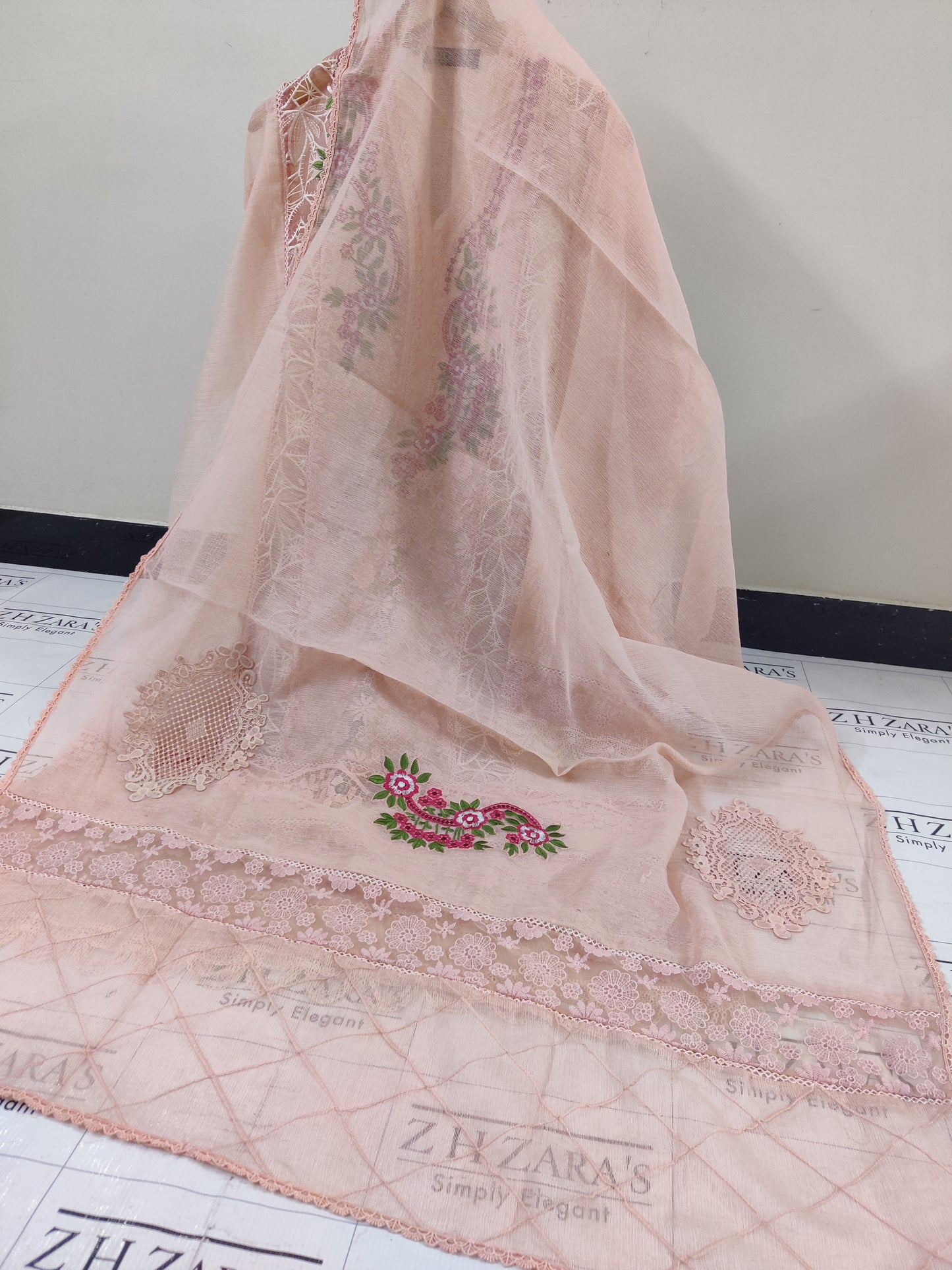 Peachy Pink Mehru 2pc