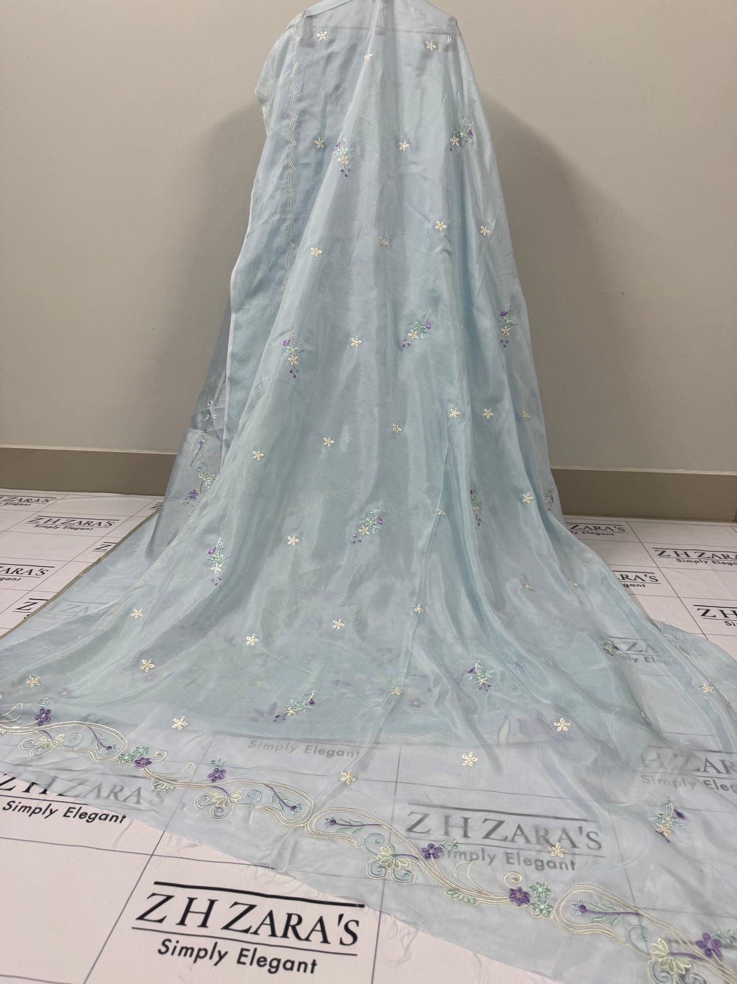 Ice Blue Kaftan 2pc