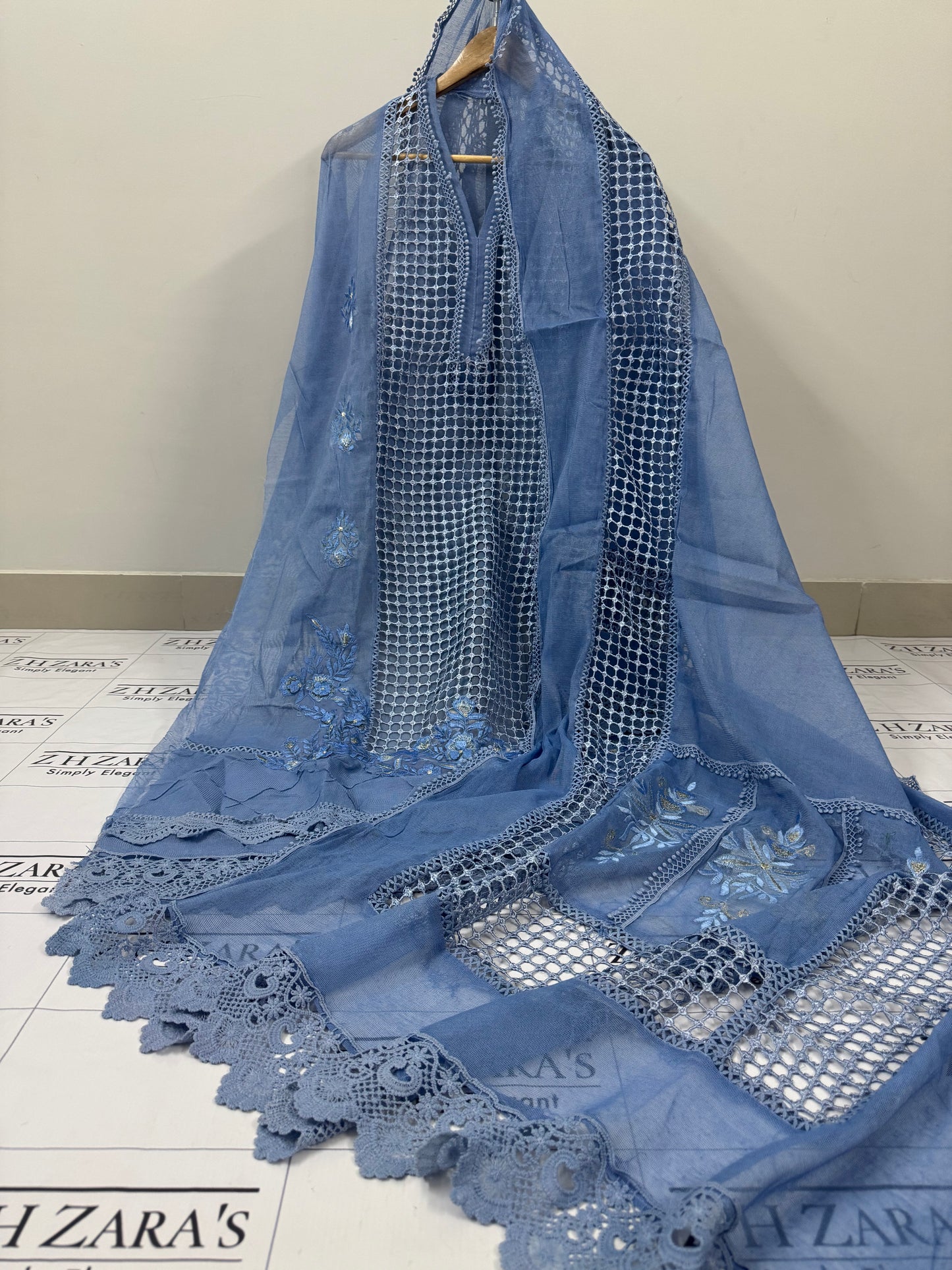 Ice Blue Mehar 3pc