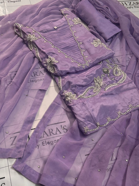 Lilac V Neck 3pc