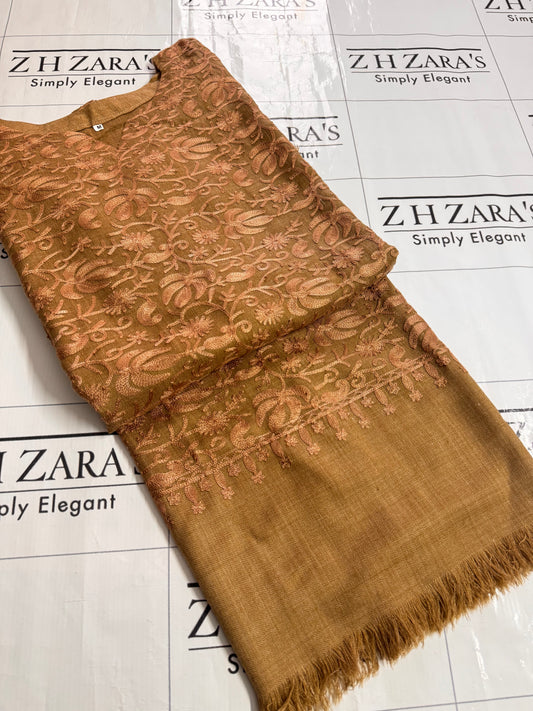 Camel Coffee Pashmina Kaftan Shirt