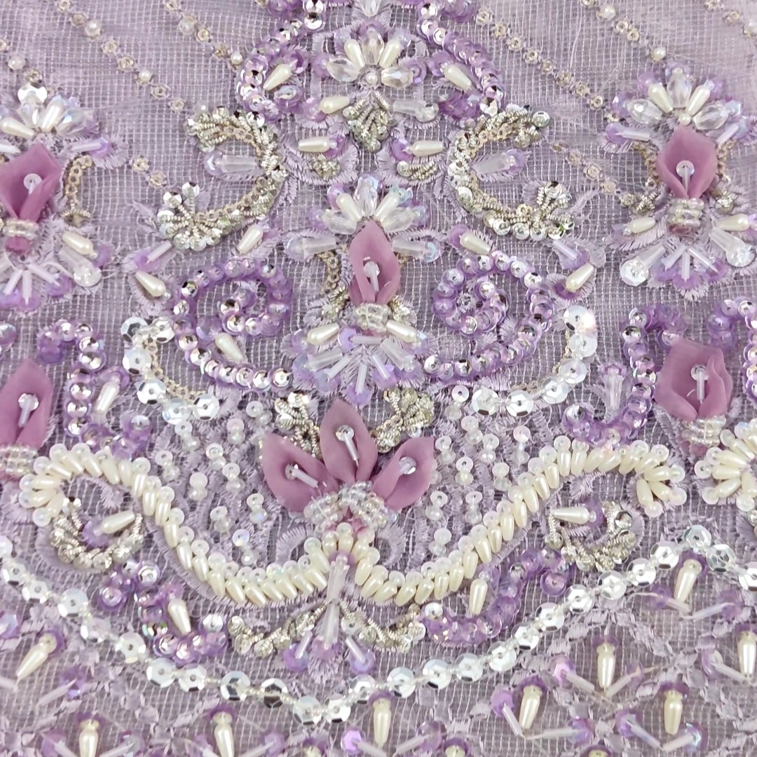 Lavender Hand Embellished