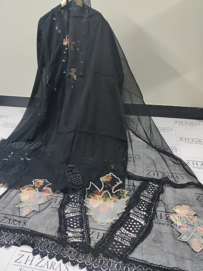 Black Khaddar 3pc